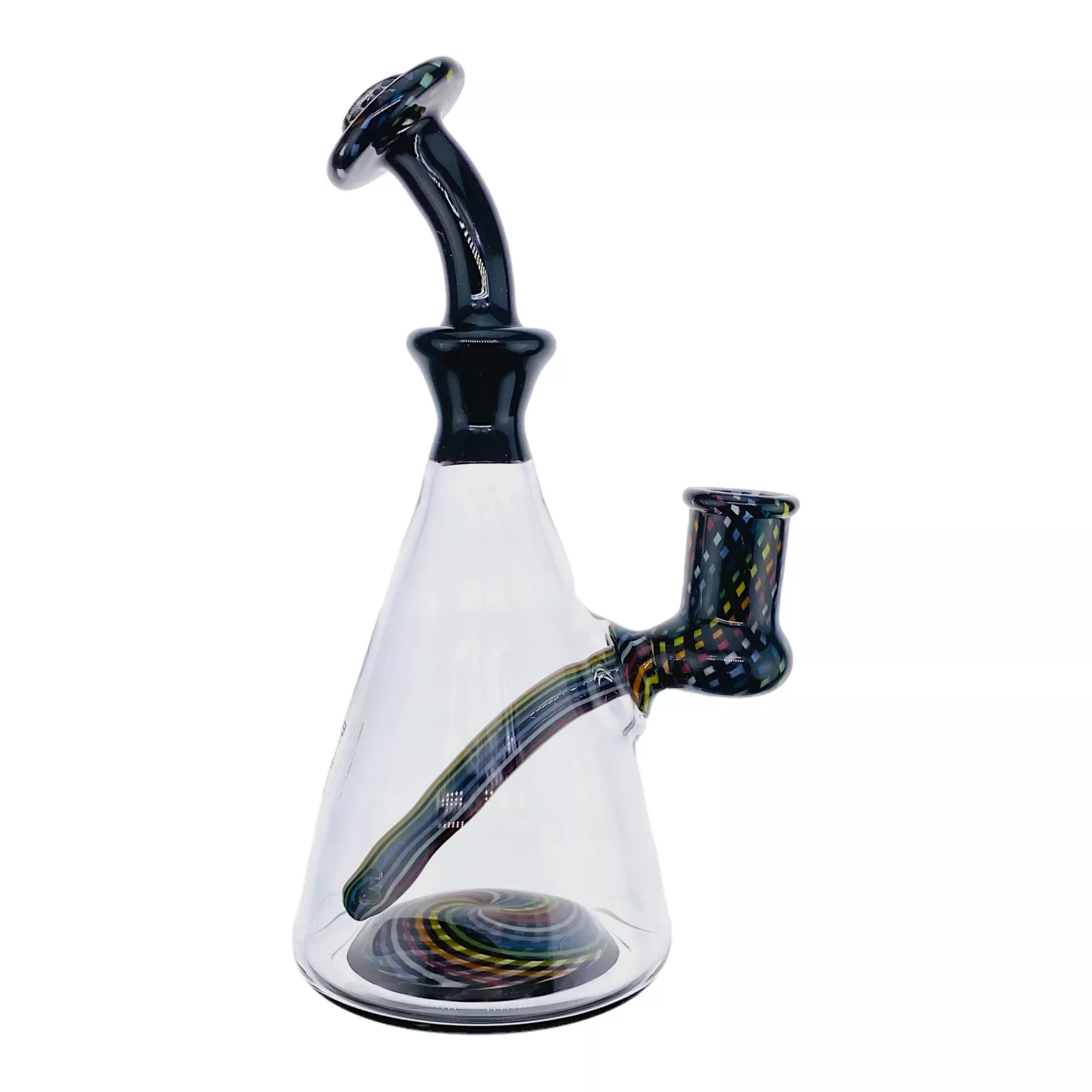 Borofarm - Rainbow & Black Line Work Banger Hanger Dab Rig