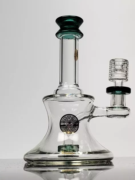 Bougie mini waterpipe withgreen shower-head & mouthpiece