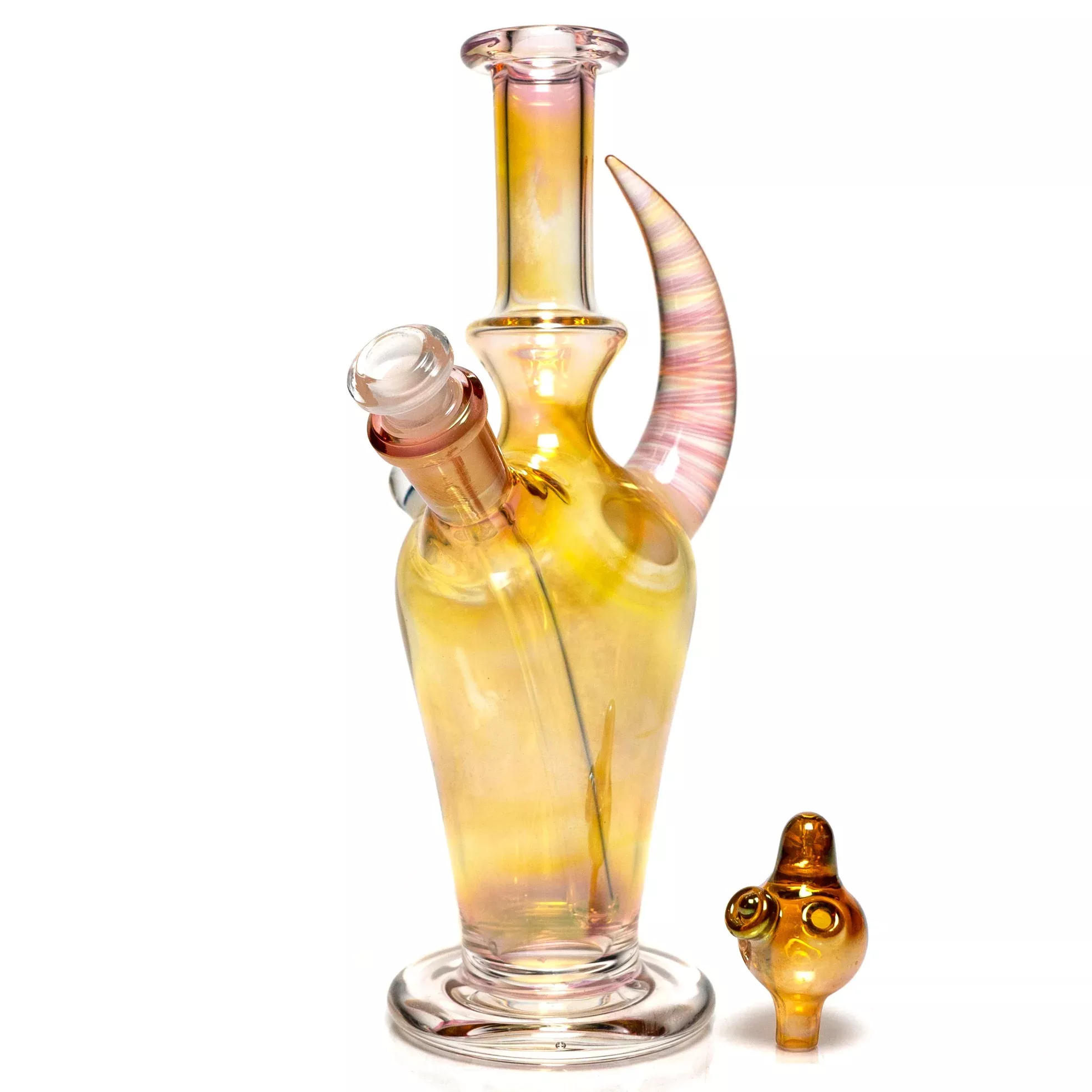 Brando - 10mm Fumed Mini Tube - White - Blue Chip Weave Millie