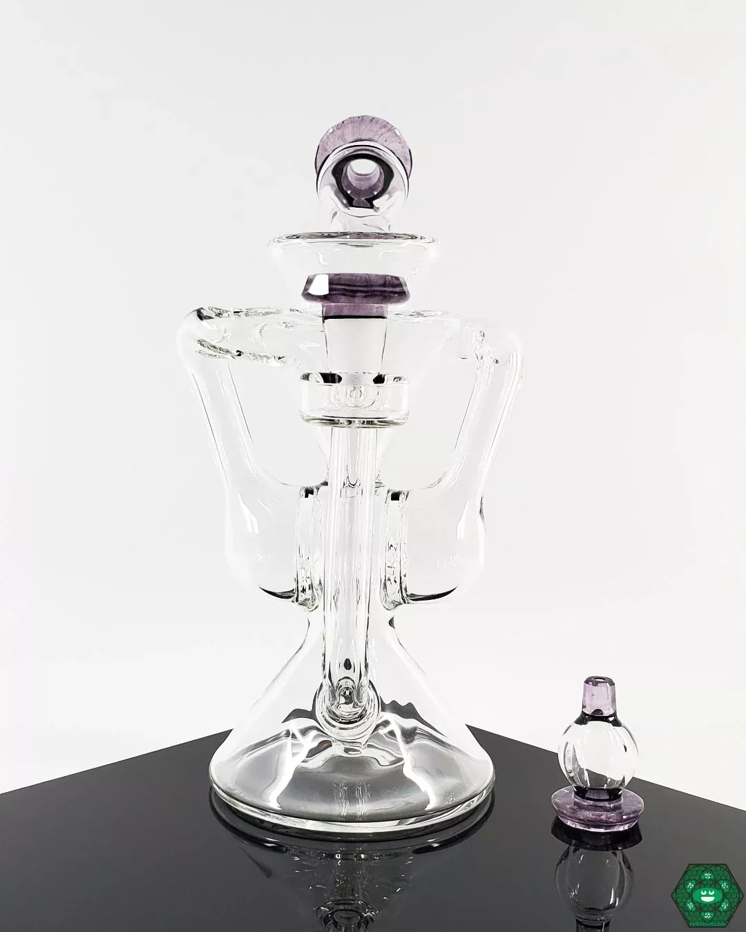 Brick Glass Clear Internal Recycler #2 – Sleek Design with Enhanced Airflow