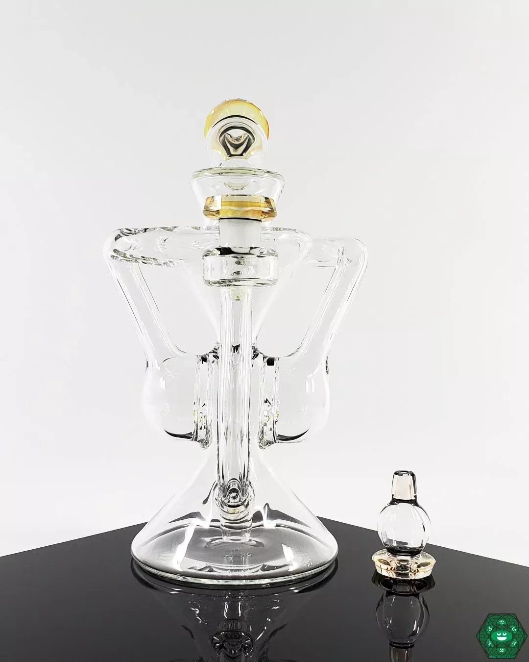 Brick Glass Clear Internal Recycler #3 – Streamlined Design with Efficient Airflow