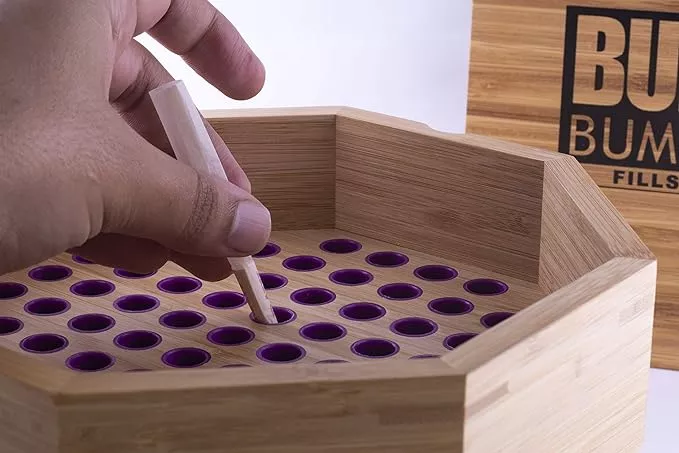 Buddies Bump Box 1 1/4 Cone Filler – 76-Slot Wooden Edition