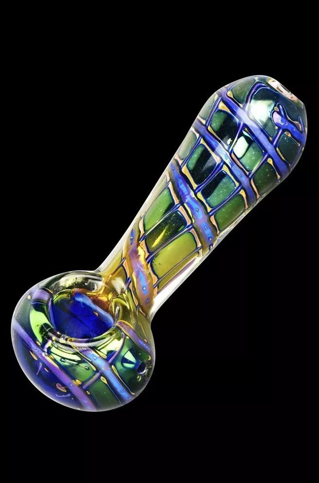 Butterfly Wing Macro Fumed Spoon Pipe
