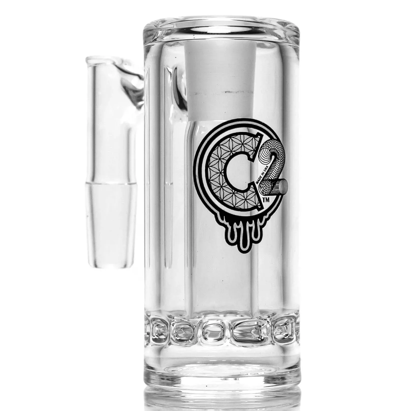 C2 Custom C. - Ashcatcher - 14 /14mm - Ratchet - White Seed - Polished