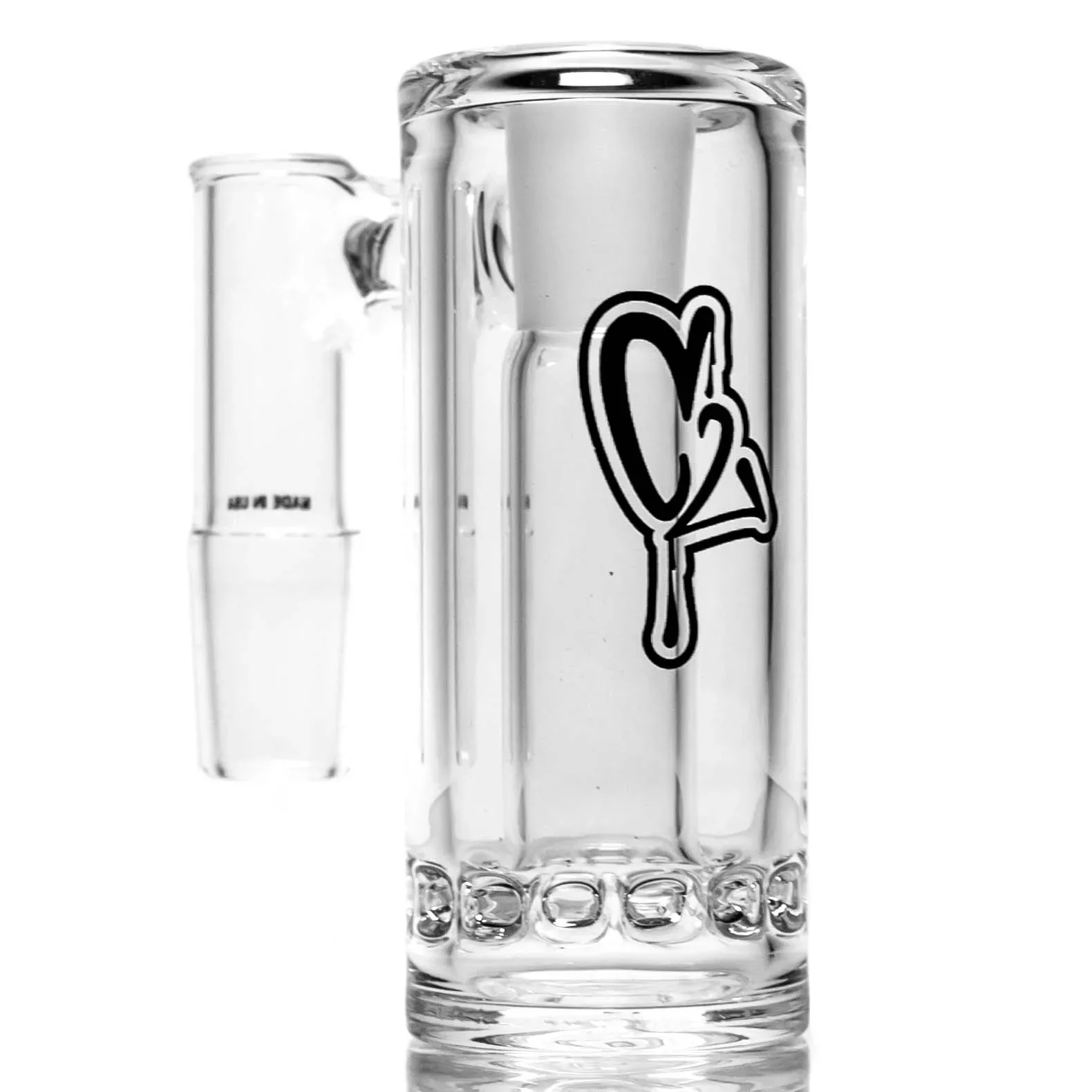 C2 Custom C. - Ashcatcher - 18 /14mm - Ratchet - Black Drip - Polished