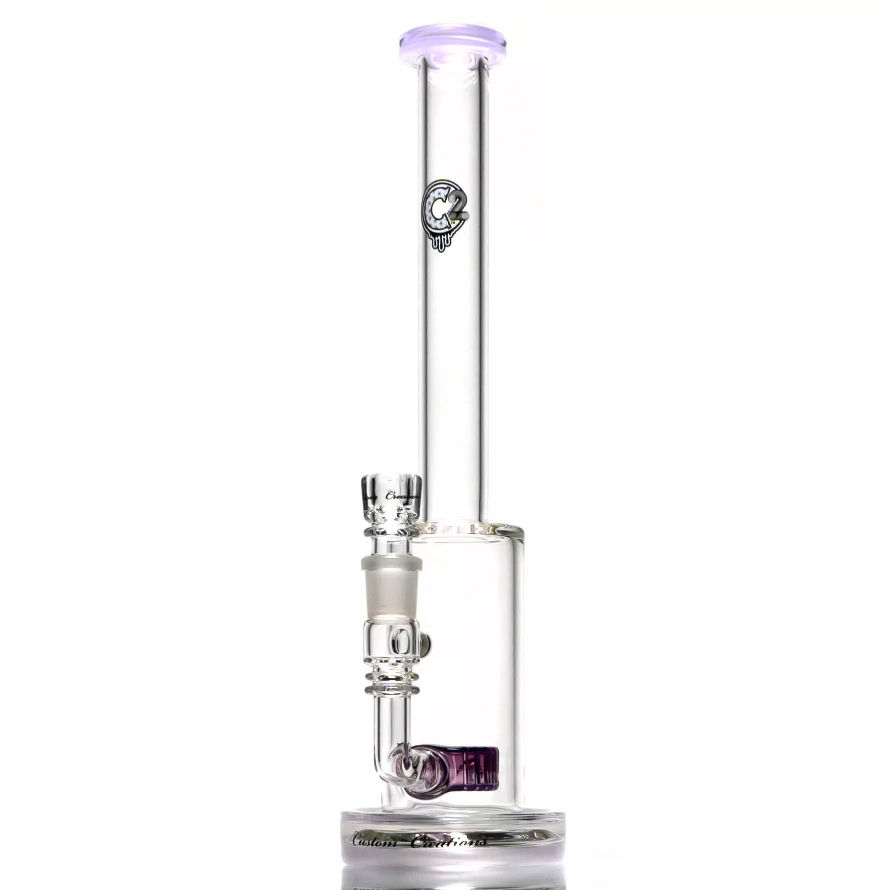 C2 Custom C. - Fixed Circ Tube - 65mm - Purple Satin & Stargazer Accents