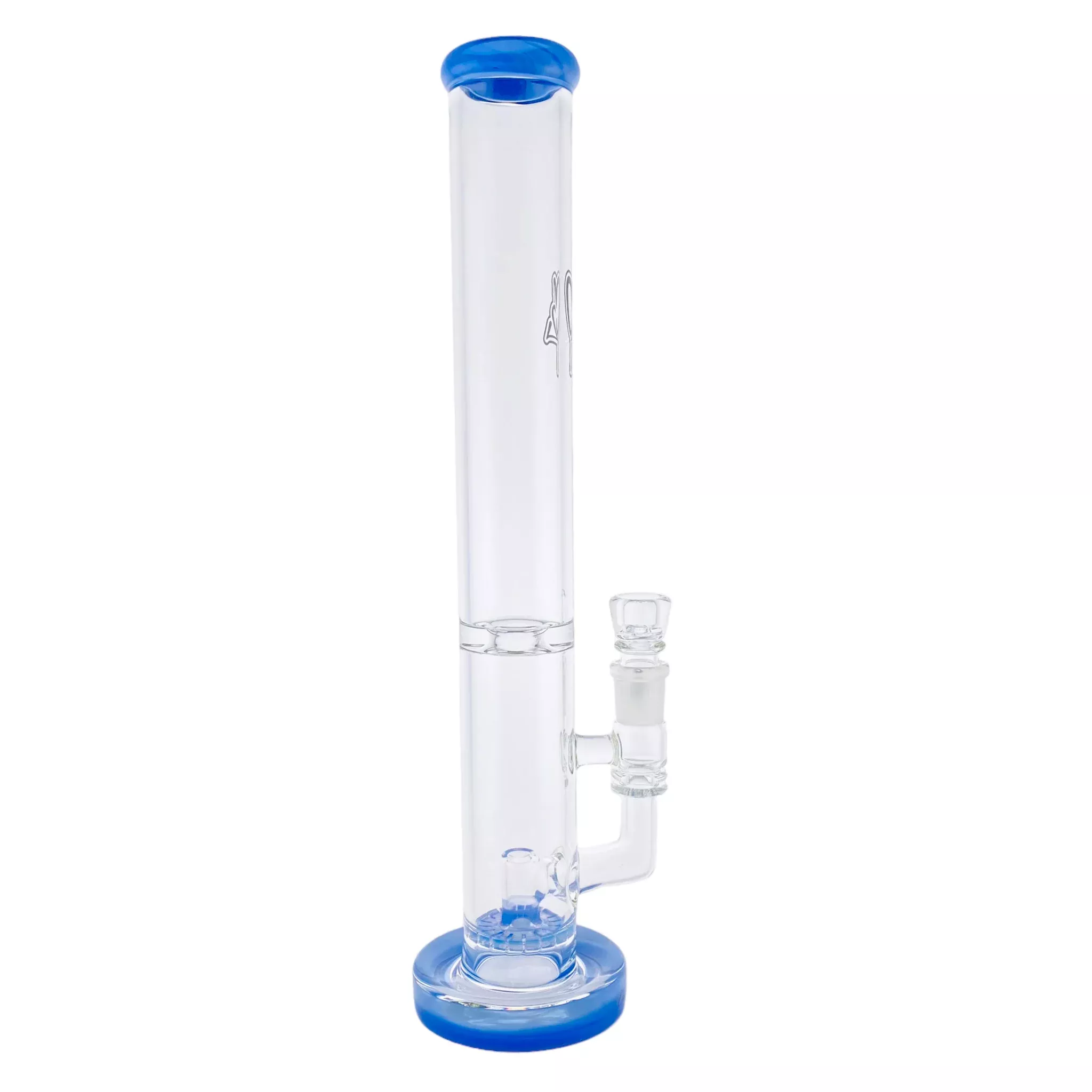 C2 Custom Creations - Custom Blue Bong With Single Ratchet Perc STL1SR