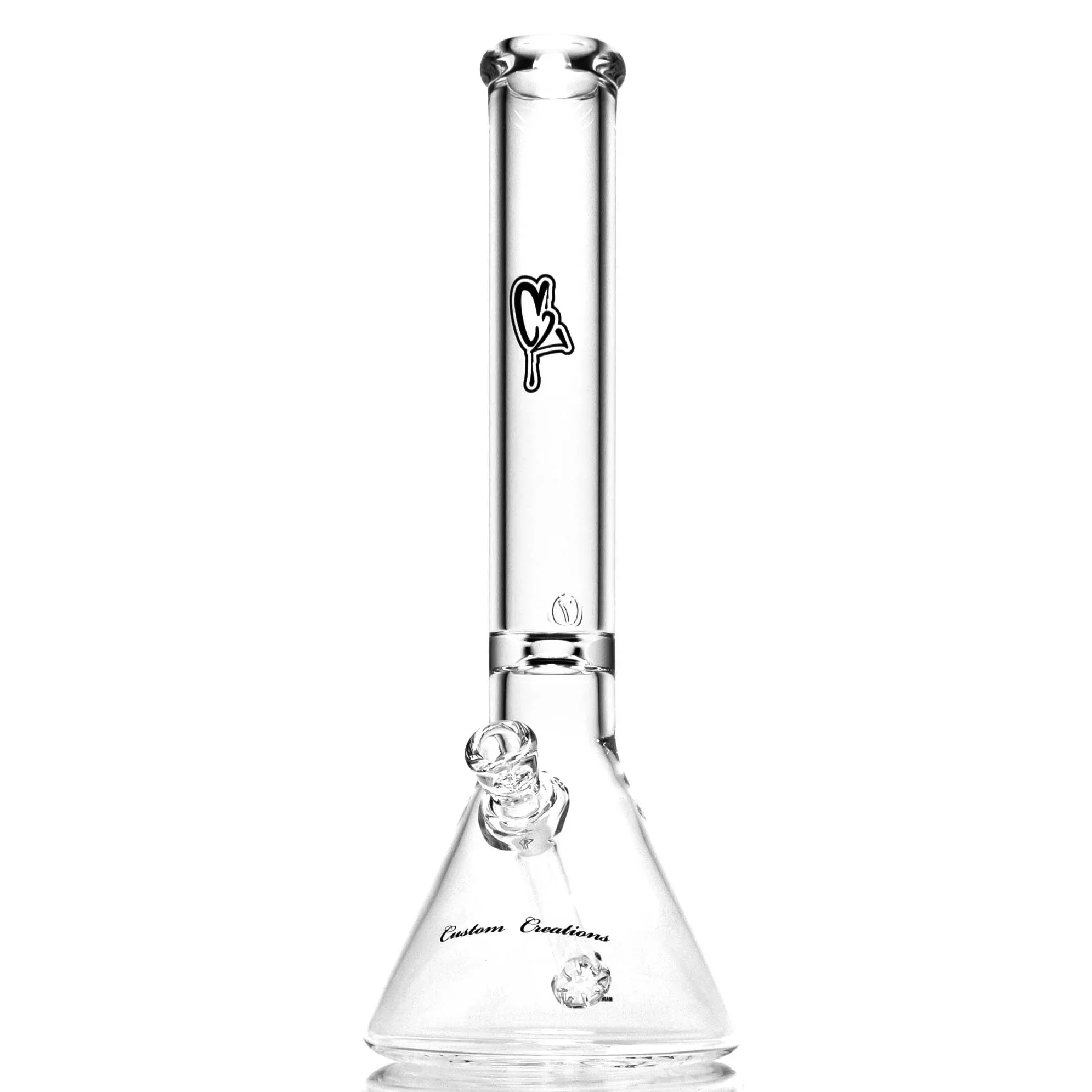 C2 Custom Creations - Fixed Circ Beaker - 50x7 - Black Drip Label
