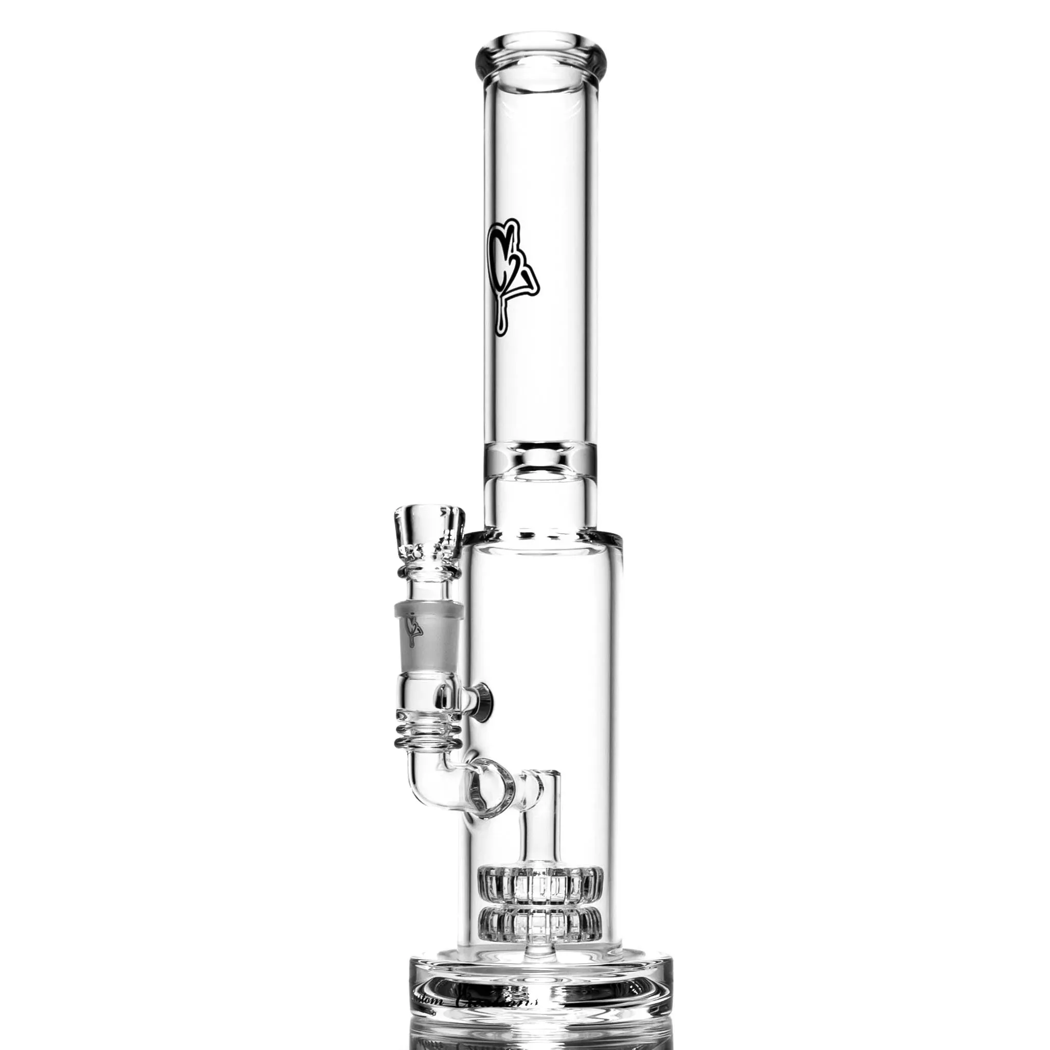 C2 Custom Creations - Fixed Double Shower Tube - 65mm - Black Drip Label