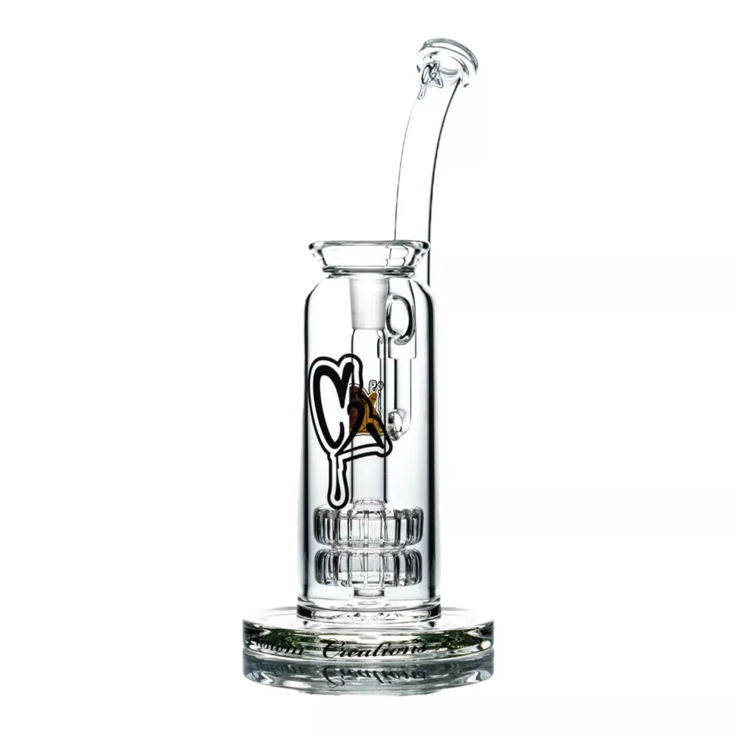 C2 Custom Creations Large Bubbler Water Pipe - BRB2 Double Showerhead Perc