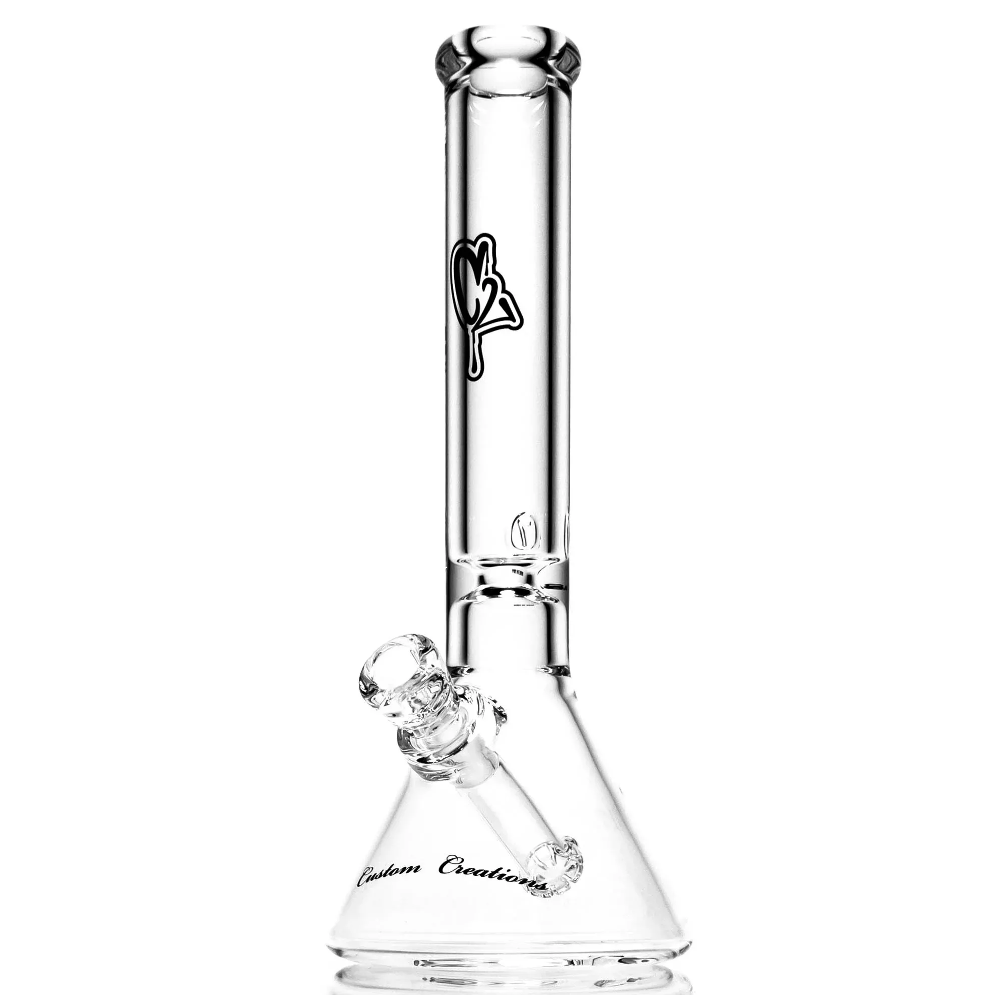 C2 Custom Creations - Mini Fixed Circ Beaker - 50x7 - Black Drip Label