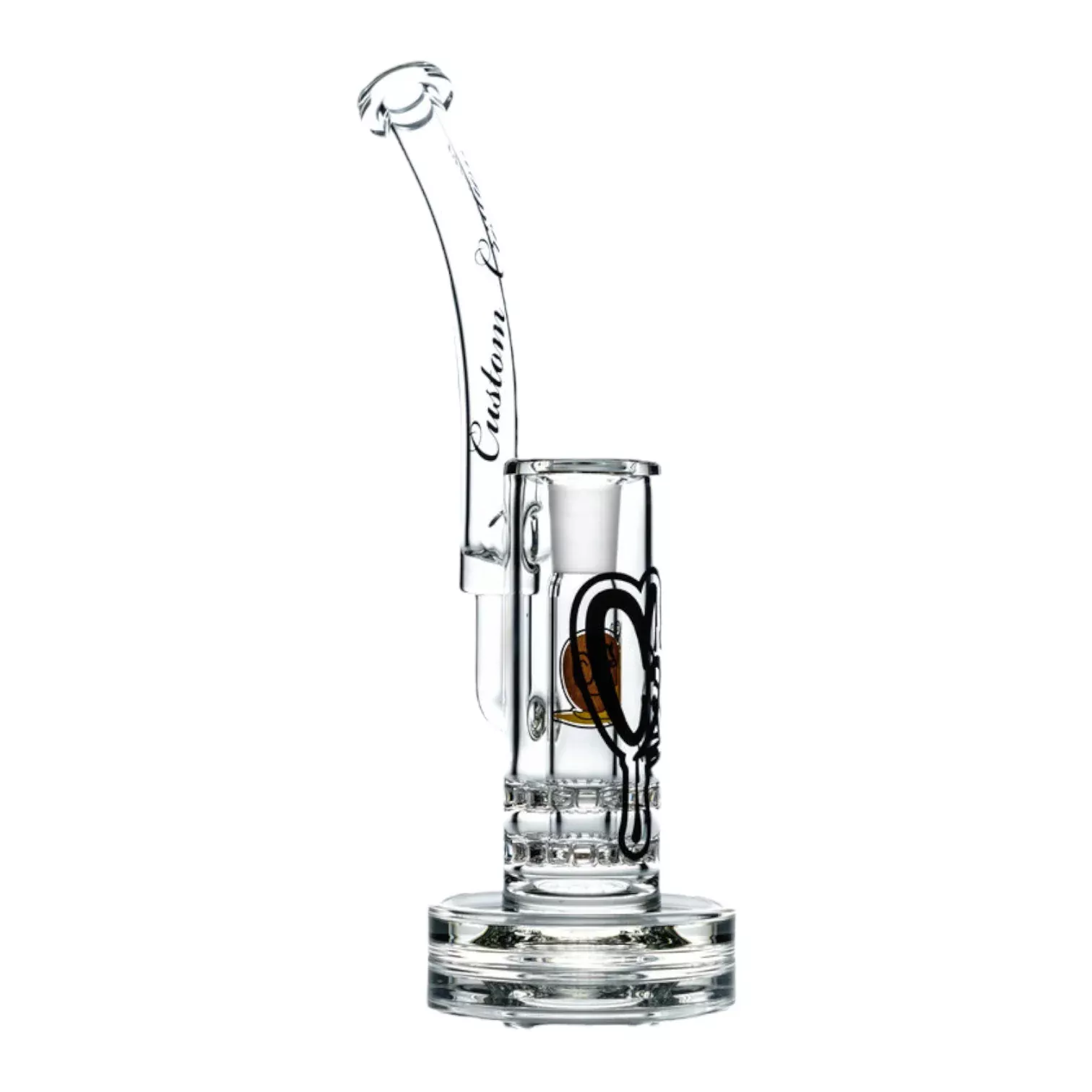 C2 Custom Creations Tall Bubbler Water Pipe - BRB45 Double Ratchet Perc