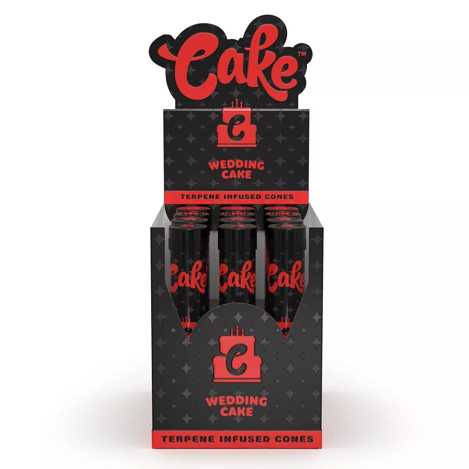 Cake Terpene Infused Cones - 12 Count Display