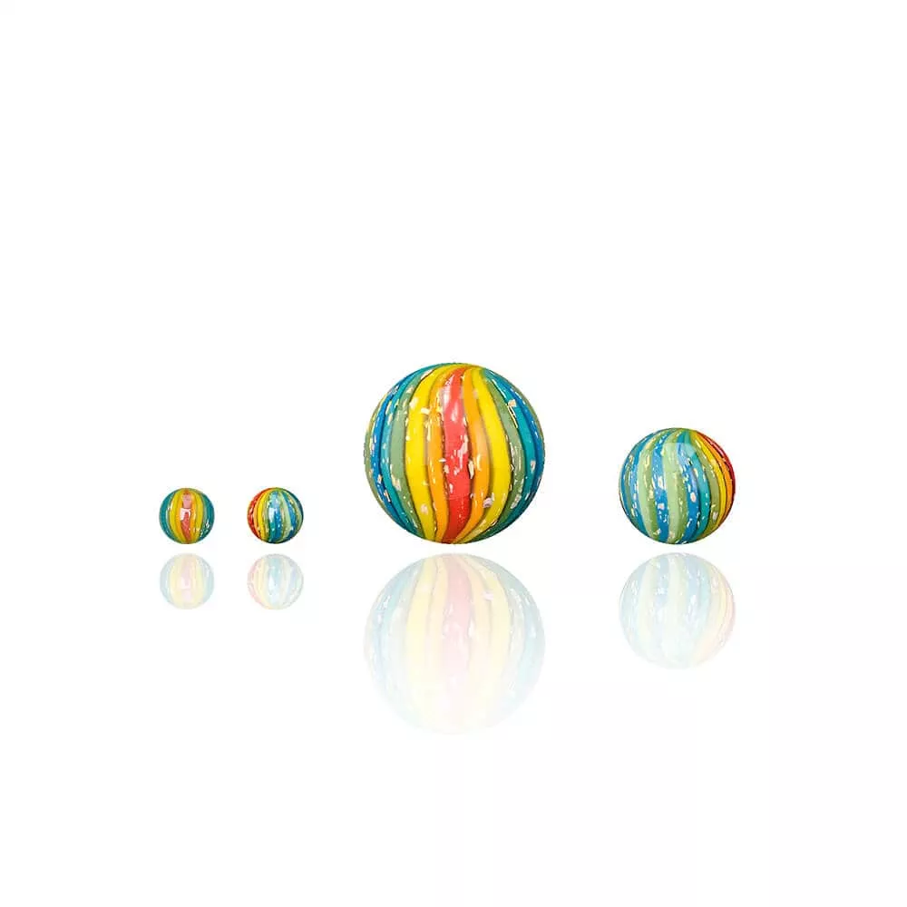 Calibear 6MM Rainbow Dichro Cactus Terp Slurper Marble Set V2