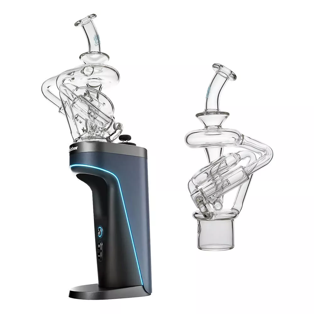 Calibear Double Jet Vortex Glass Attachment For Dr. Dabber Switch 2