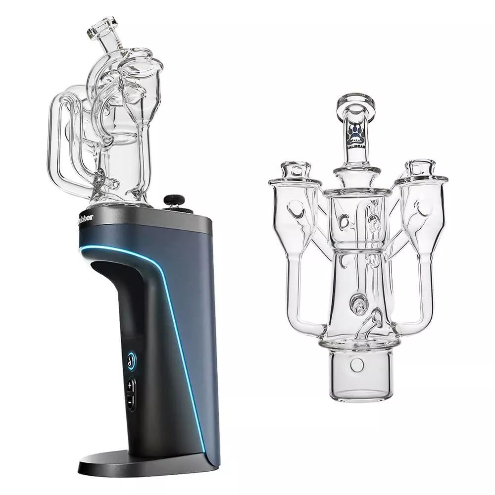 Calibear Dual Chamber Recycler Glass Attachment for Dr. Dabber Switch 2