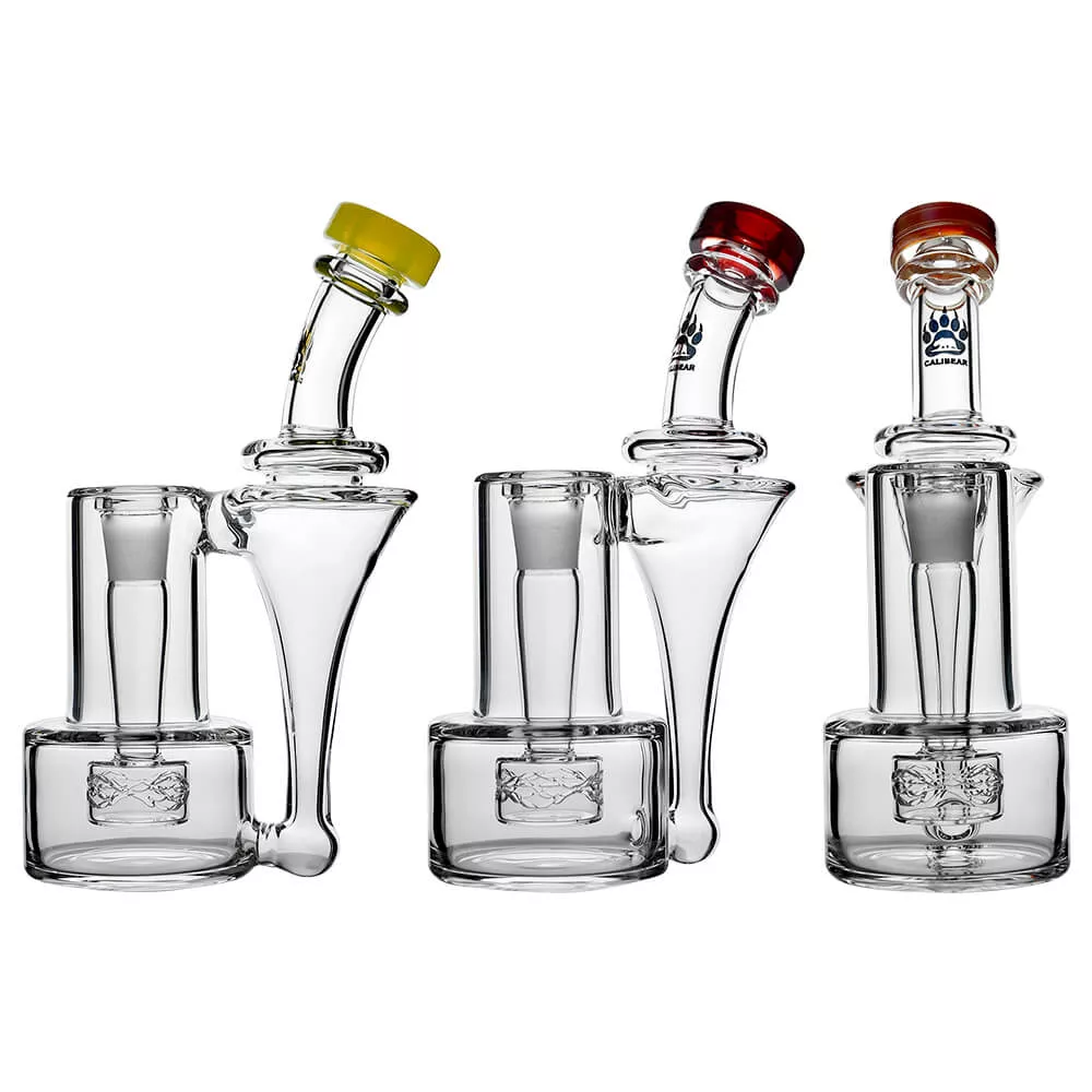 Calibear Premium RBR Recycler with Wave Perc and US Color Mouthpiece