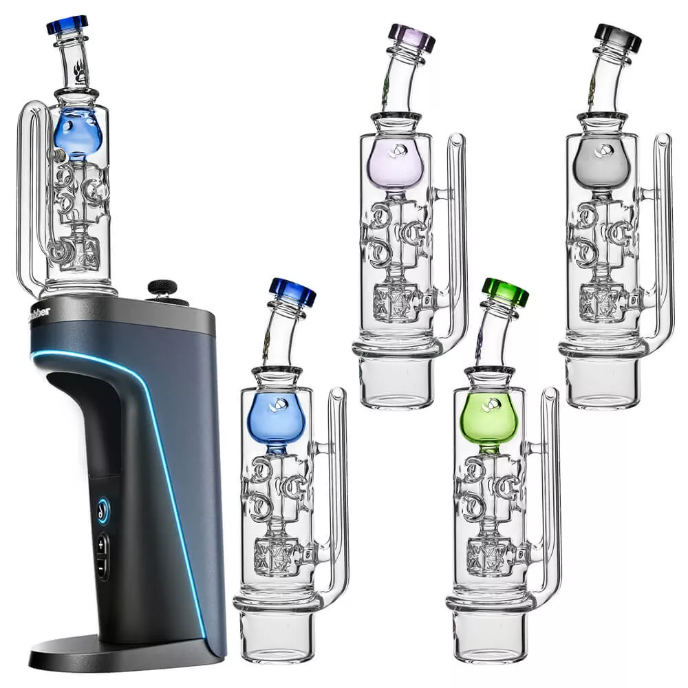 Calibear Straight Fab Torus Incycler Glass Attachment For Dr. Dabber Switch 2