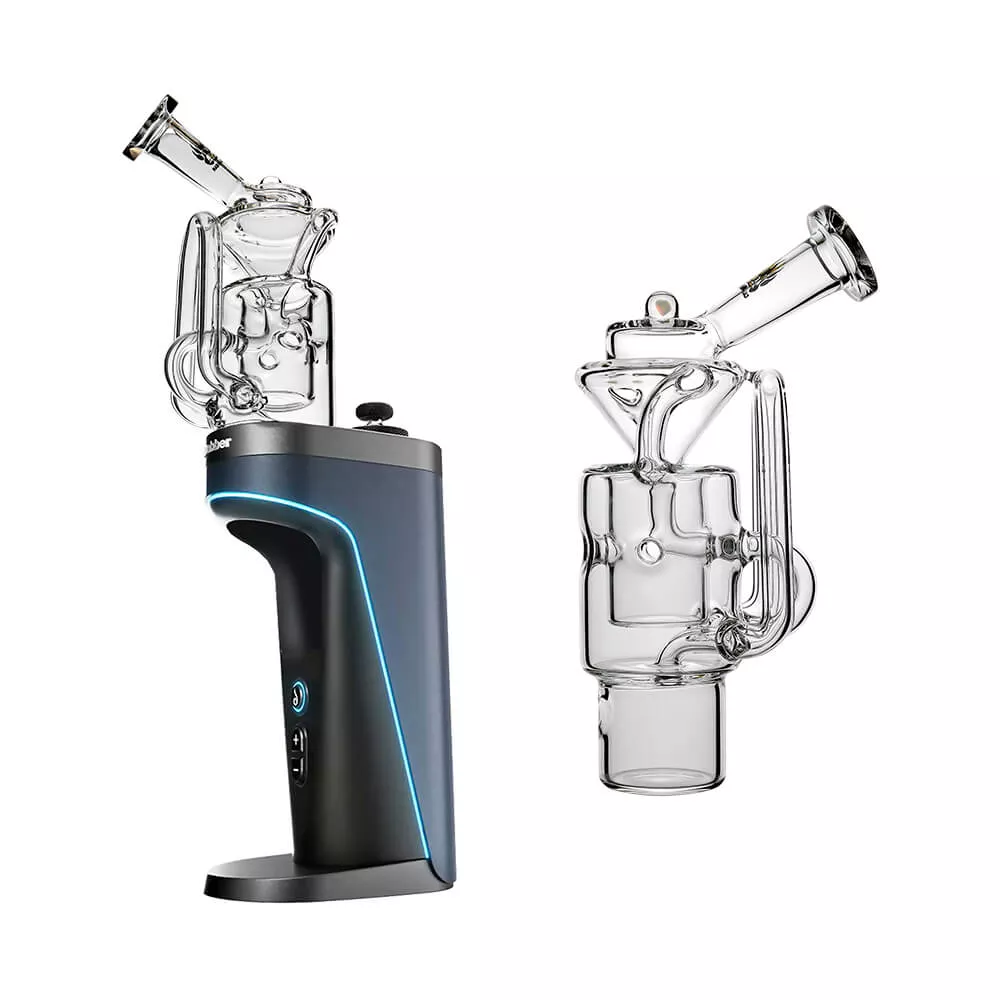 Calibear Straight Swiss Recycler Glass Attachment For Dr. Dabber Switch 2