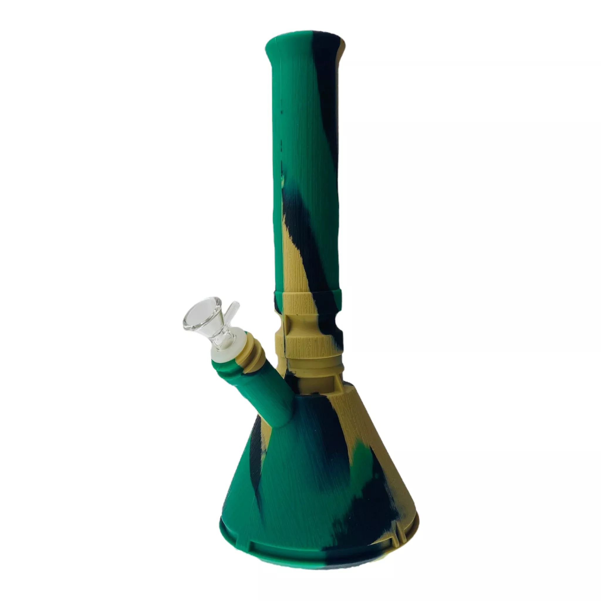 Camouflage Silicone Beaker Water Pipe