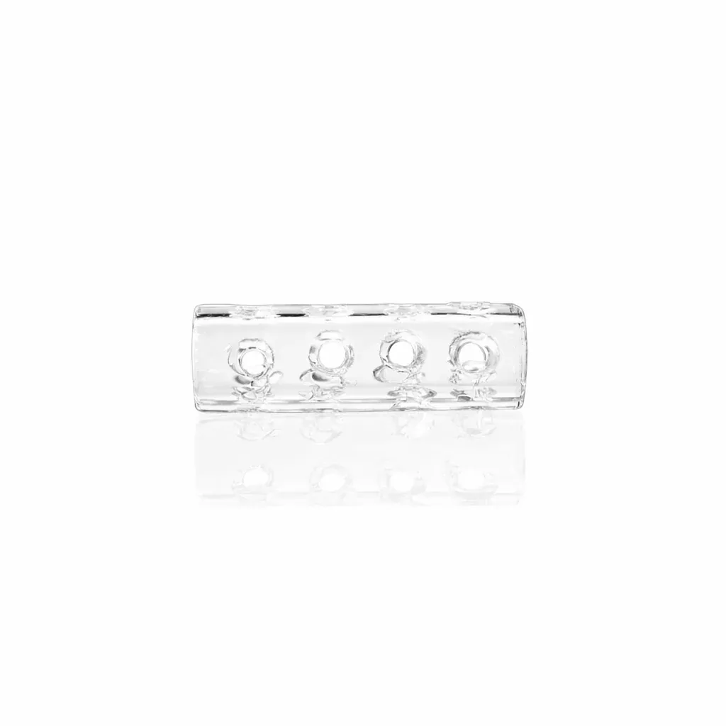 Campfire Quartz - 6x18mm - Quartz Hollow Pillar - Holes
