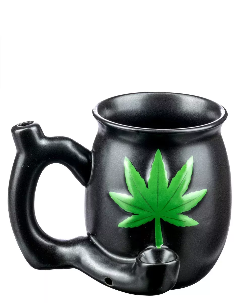 Cannabis Leaf Pipe Mug