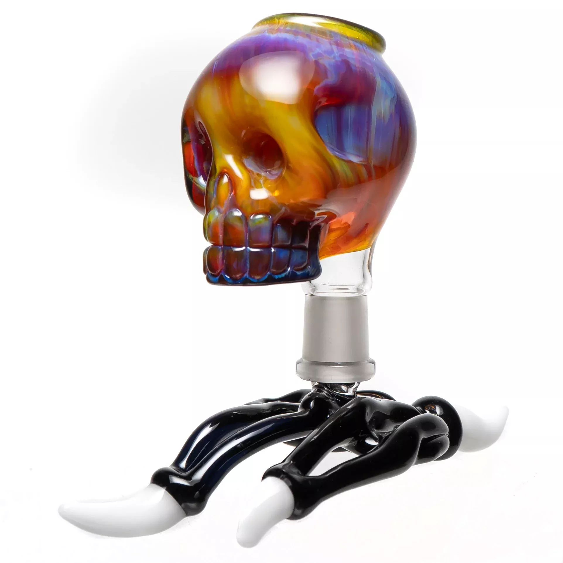 Carsten Carlile - Skull Dome & Stand - 14mm - Amber Purple