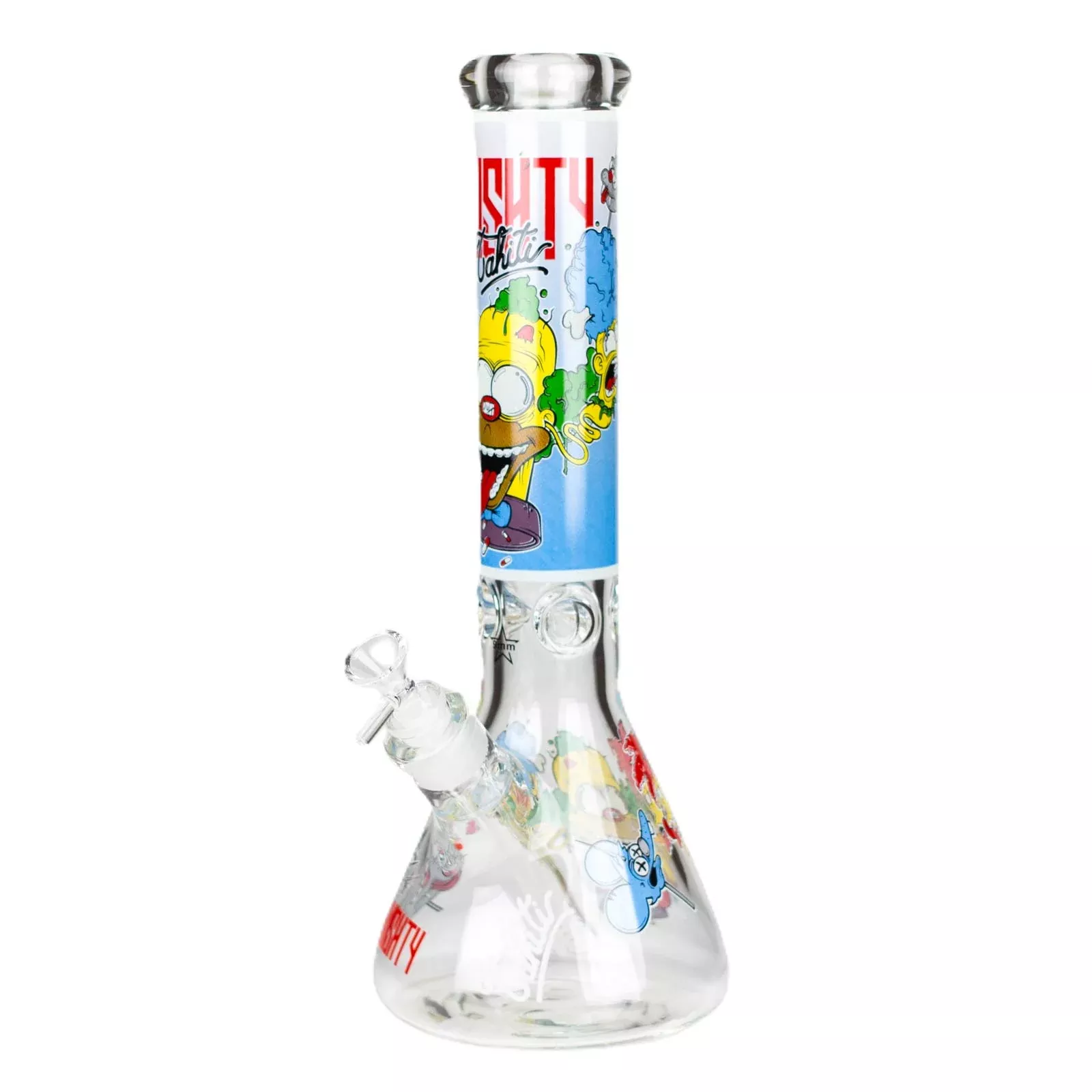 Cartoon Glow 9 mm Beaker Bong