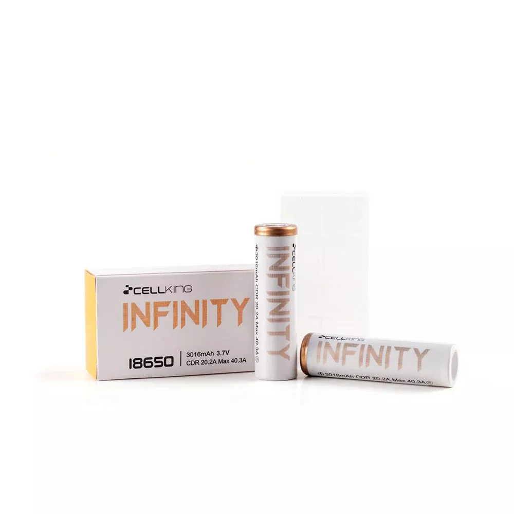 CELLKING 3016mAh 40.3A max 18650 Battery Cell - 2 Pack by Huni Badger