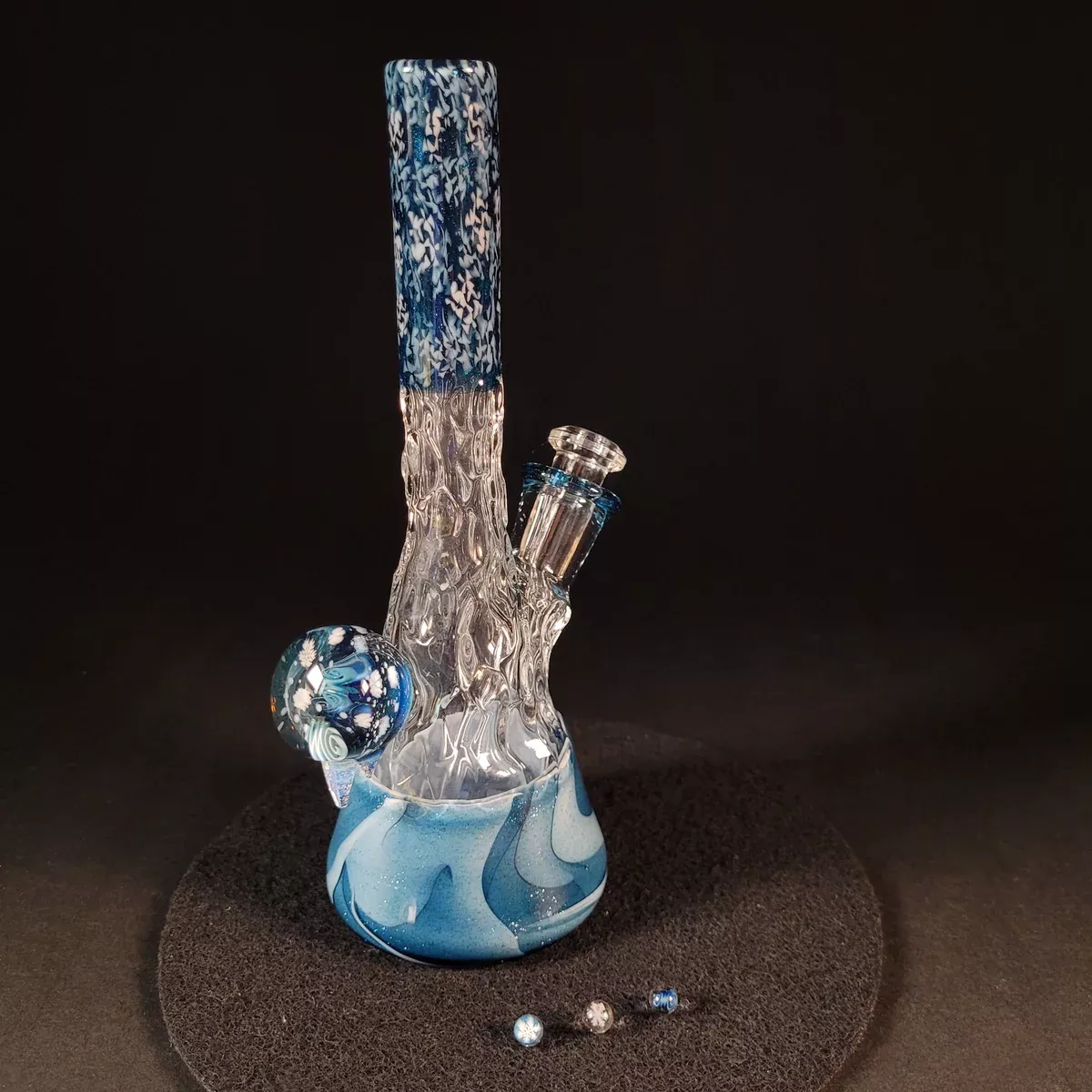 Chaka Glass - Blizzard Tech Tube w/ Terp Pearls