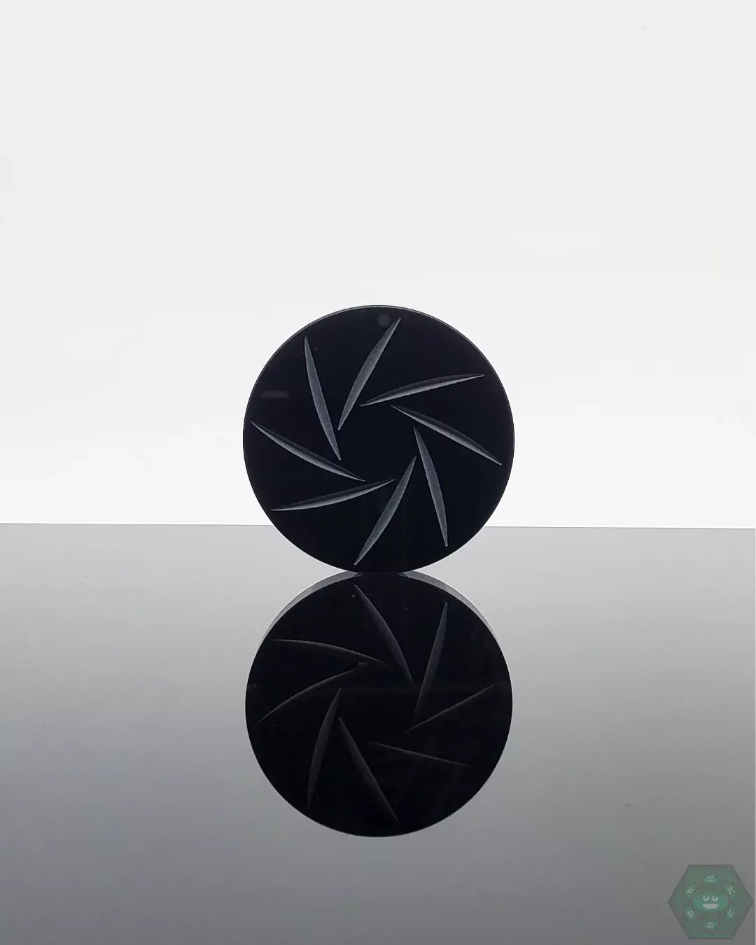 Channel Cap Boro Single Coin – Streamlined Airflow Control for Dabs