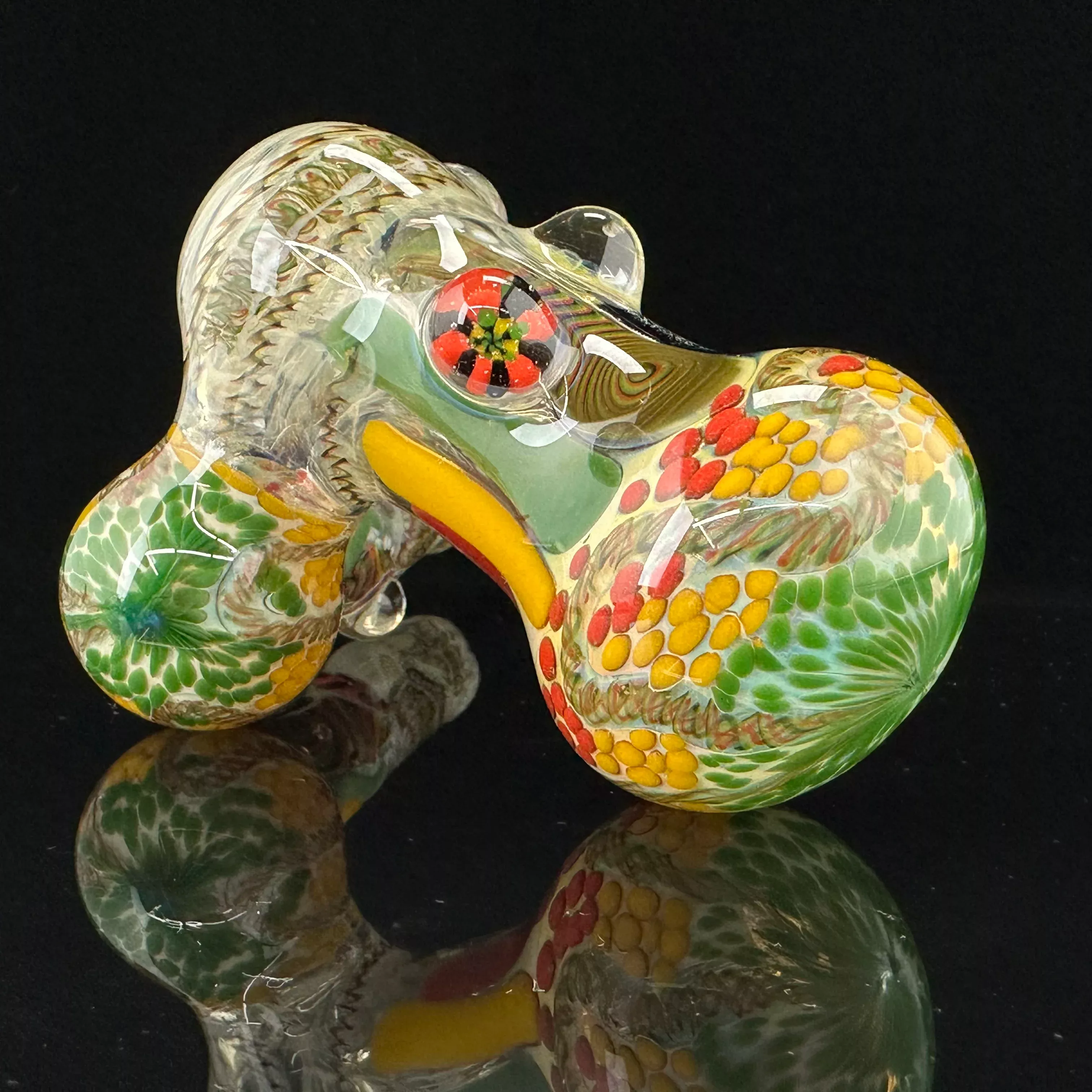 "Chaos" Tech Lay-Down Sidecar Bubbler by Glassberrycupcake