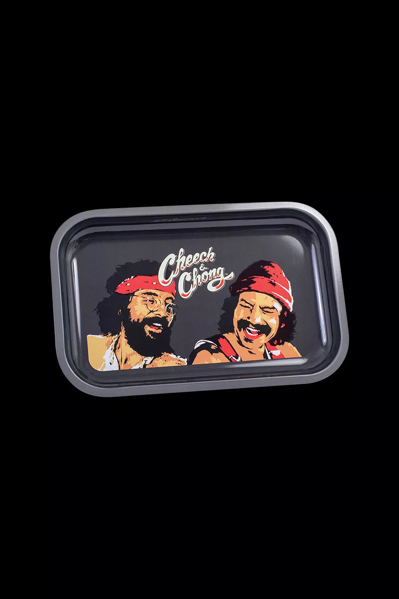 Cheech & Chong Metal Rolling Tray – Laughing Friends
