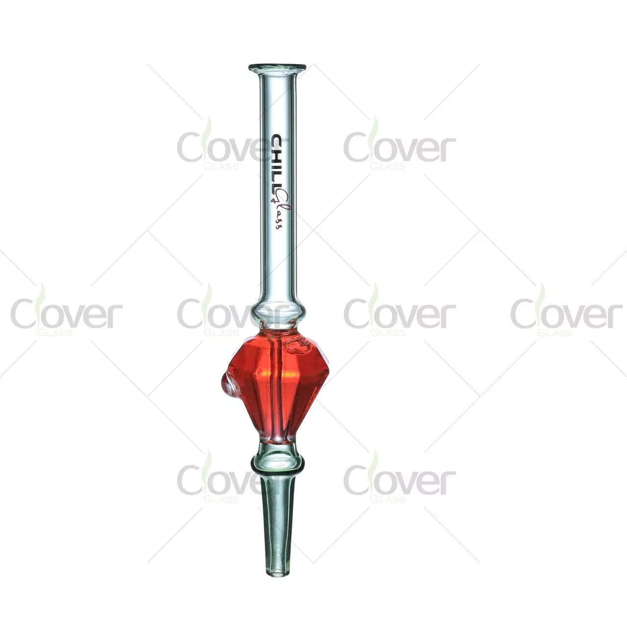 Chill Glass 6.7″ Diamond Shape 14MM Glass Nectar Collector with Gift Box Packaging