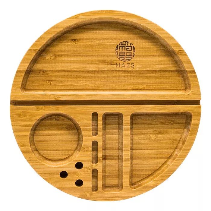 Circlet Bamboo Rolling Tray for Tobacco & Herbs