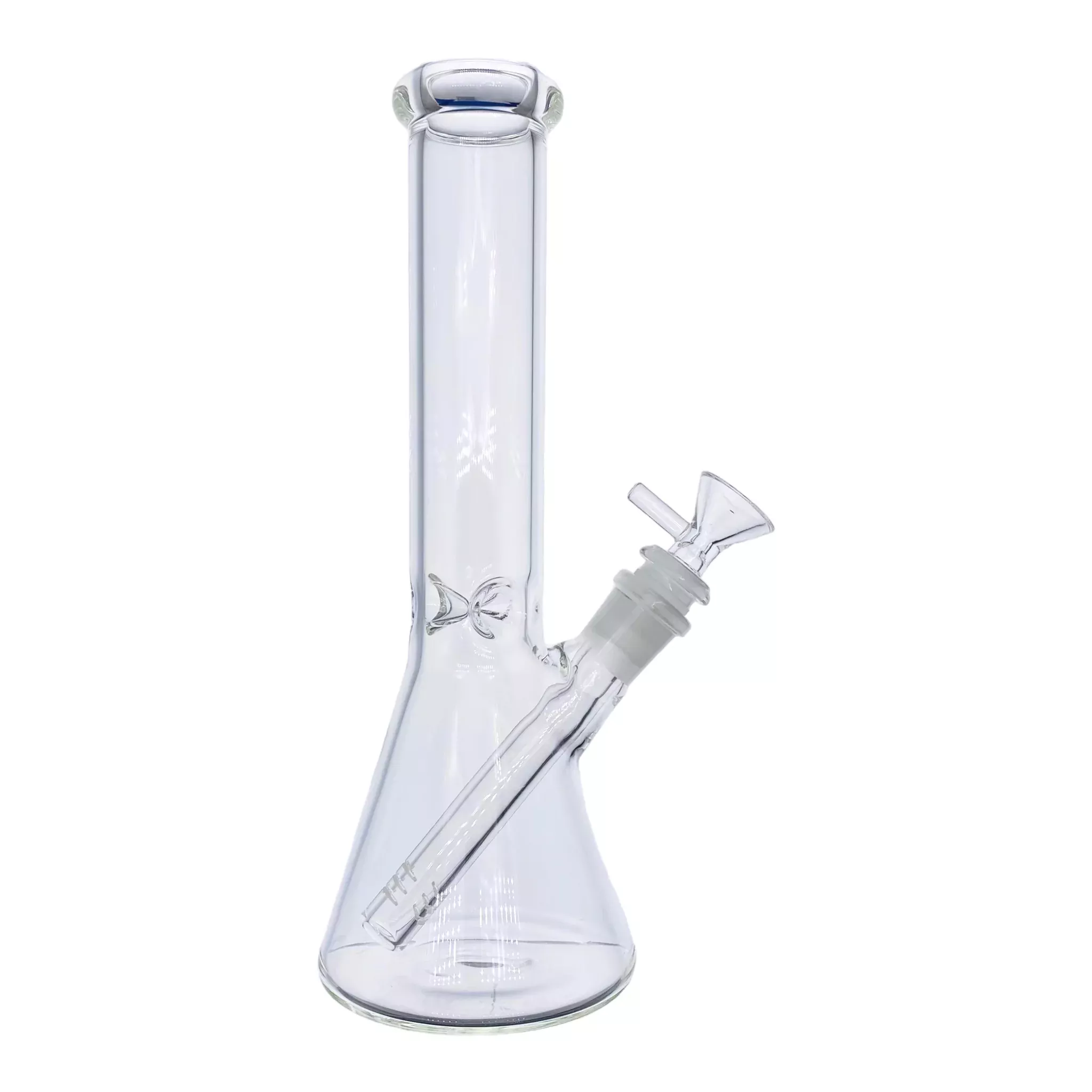 Clear Beaker Glass Bong With Narrow Neck 10 Inch