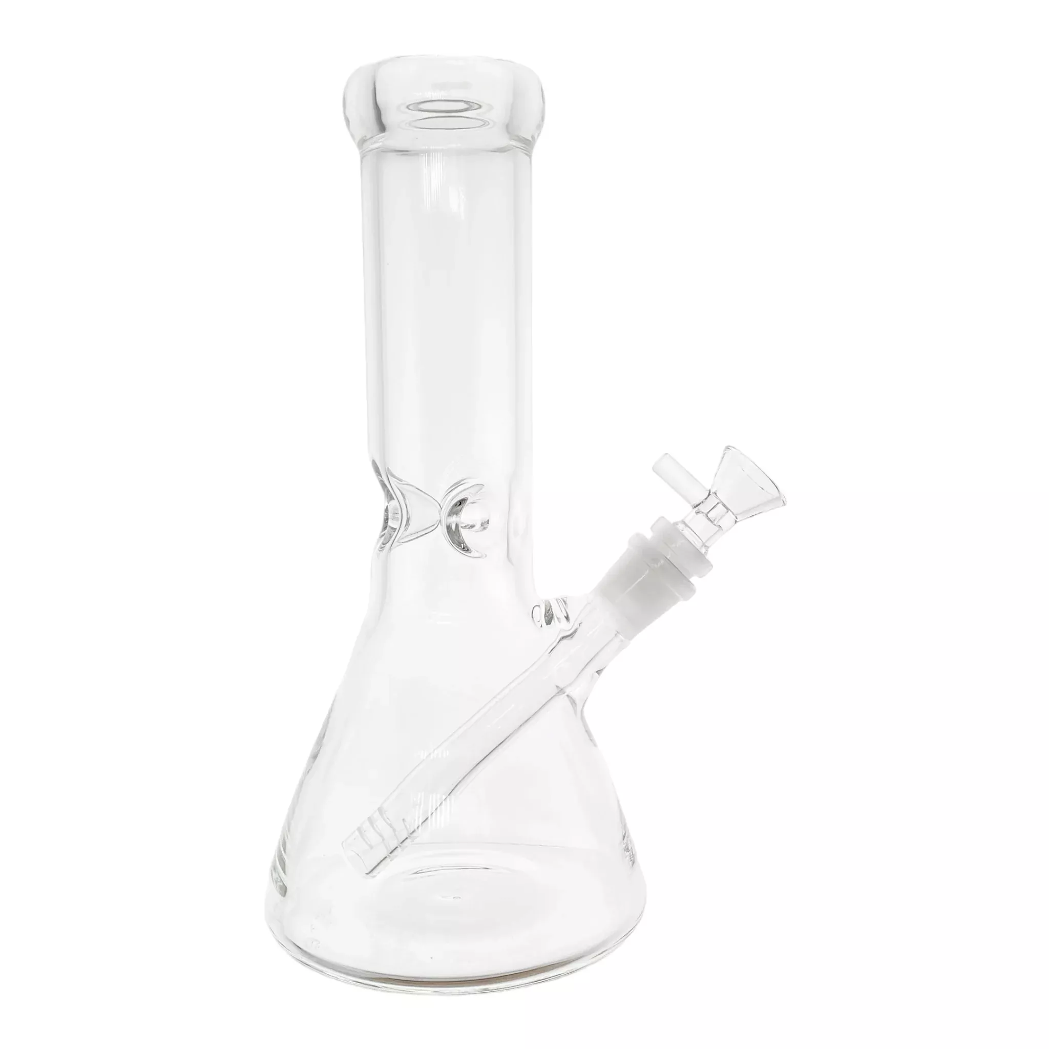Clear Beaker Glass Bong With Wide Neck 10 Inch