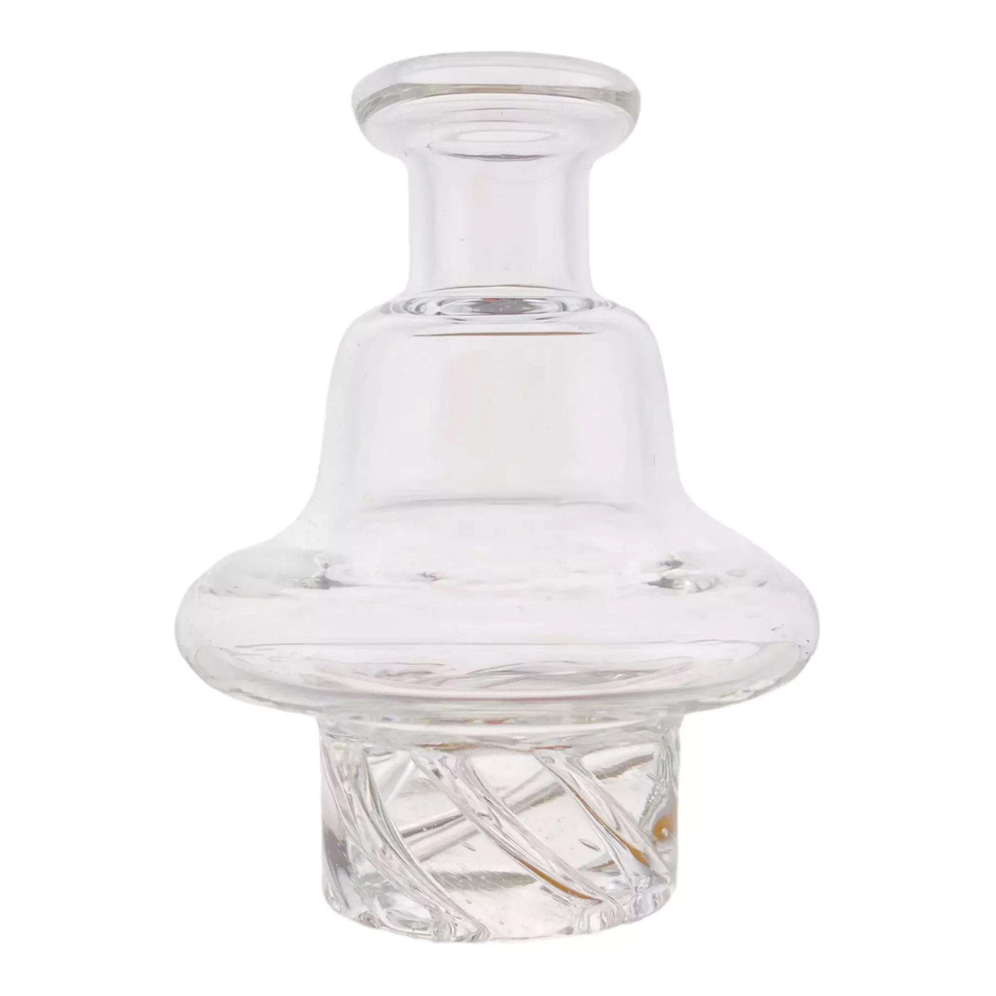 Clear Glass Spinner Carb Cap With Directional Airflow
