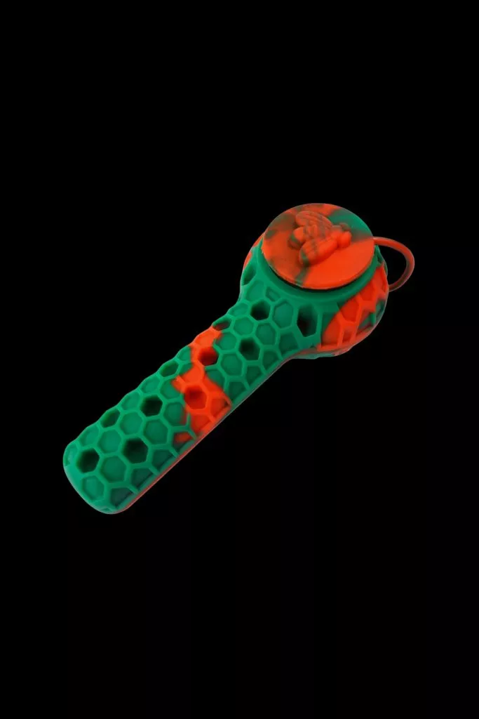 Cloud 8 Silicone 2 in 1 Honey Bee Hand Pipe & Vapor Straw