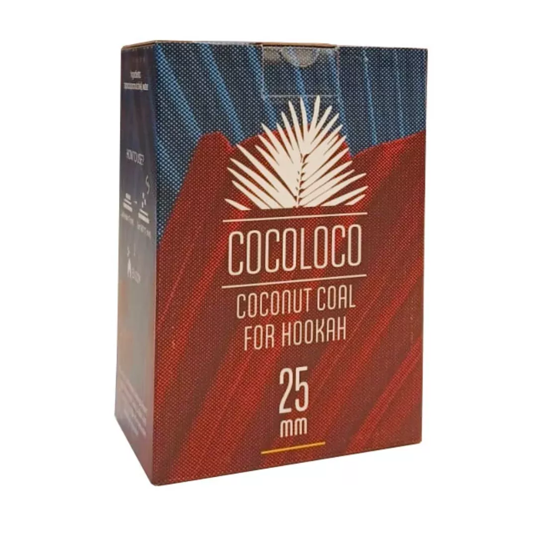 Coco Loco 25mm Charcoal – Natural and Efficient (72ct Box)
