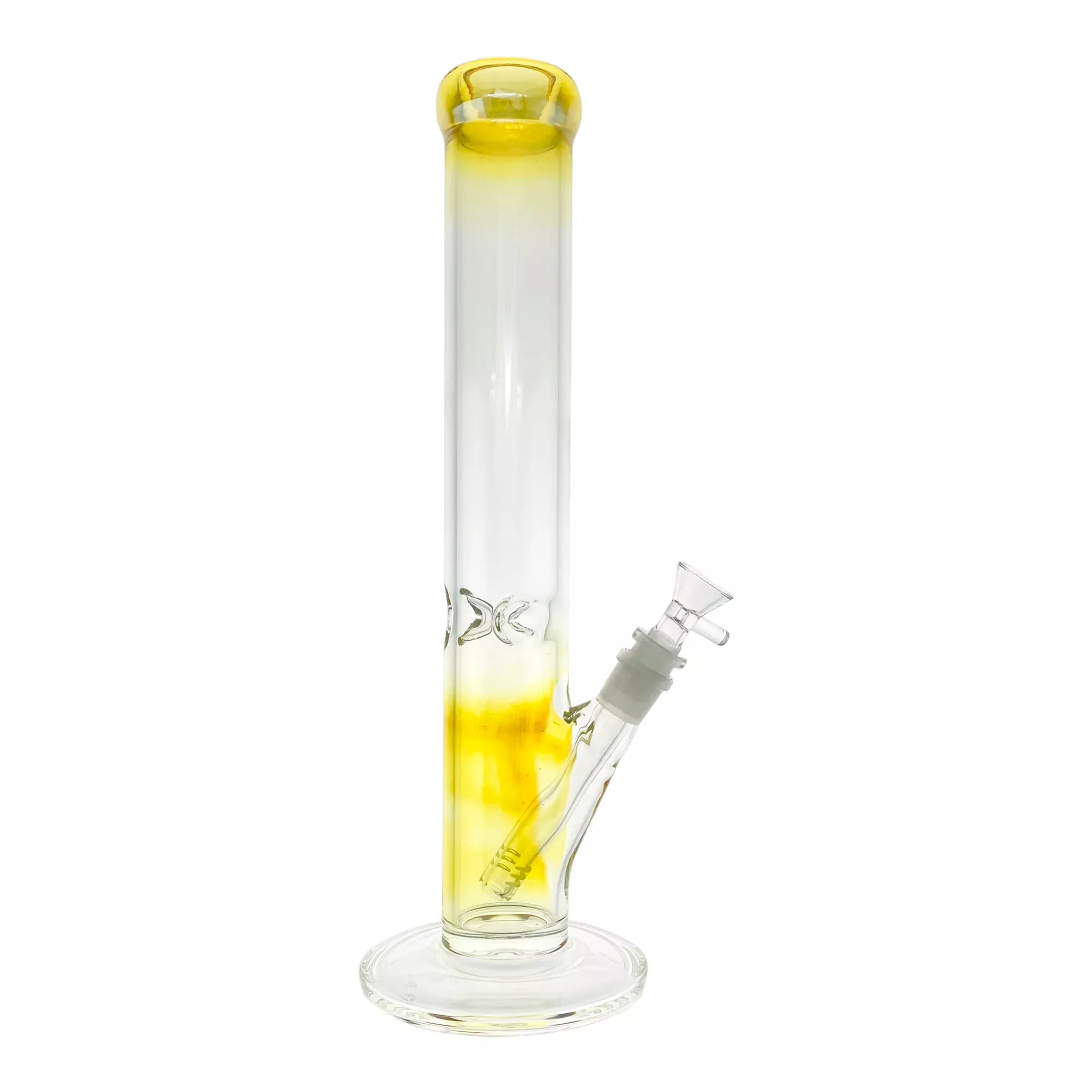 Color Changing Fumed Straight Tube Bong 14 Inch