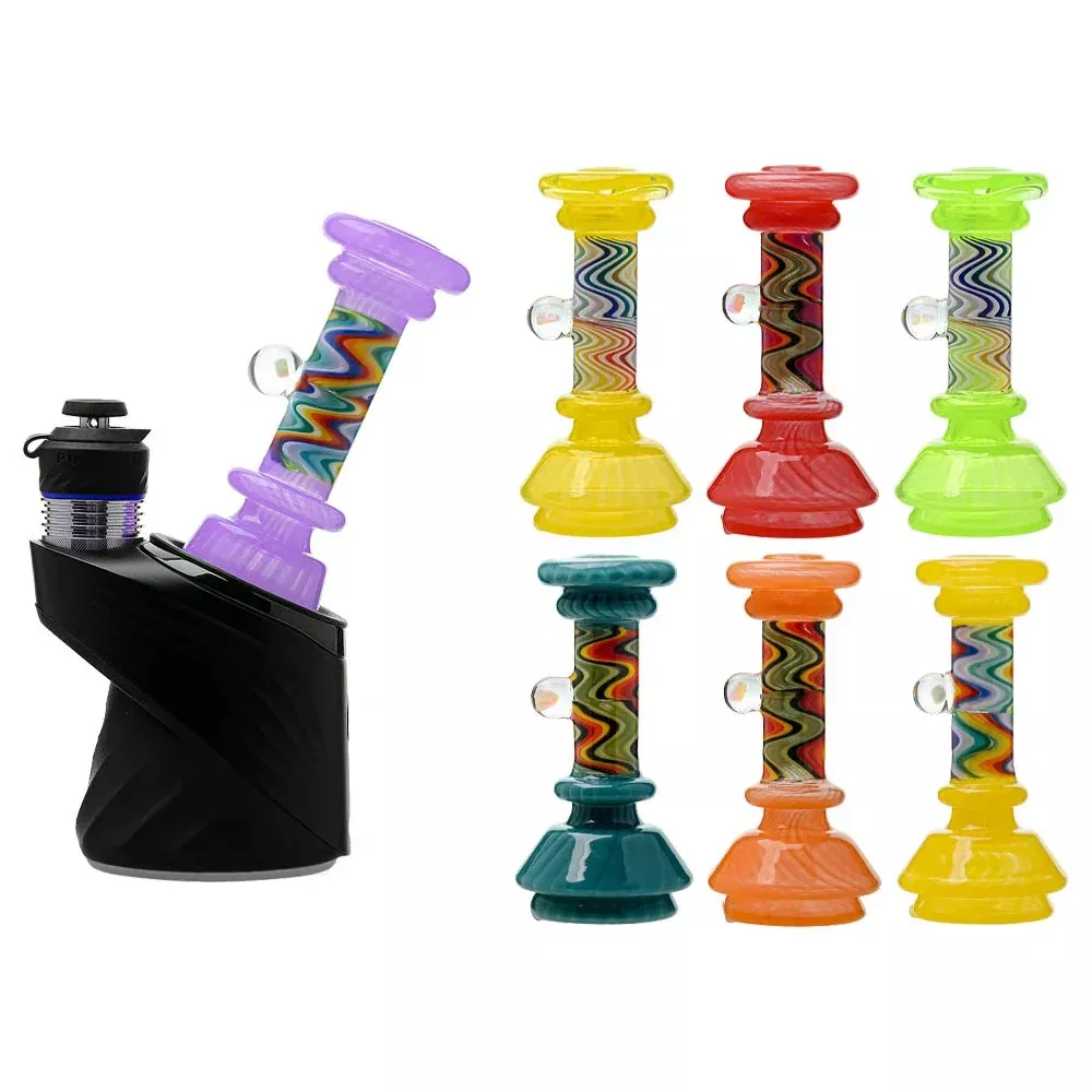 Compatible Colorful Swirl Glass Accessories for Puffco Peak OG & Pro | CaliBear