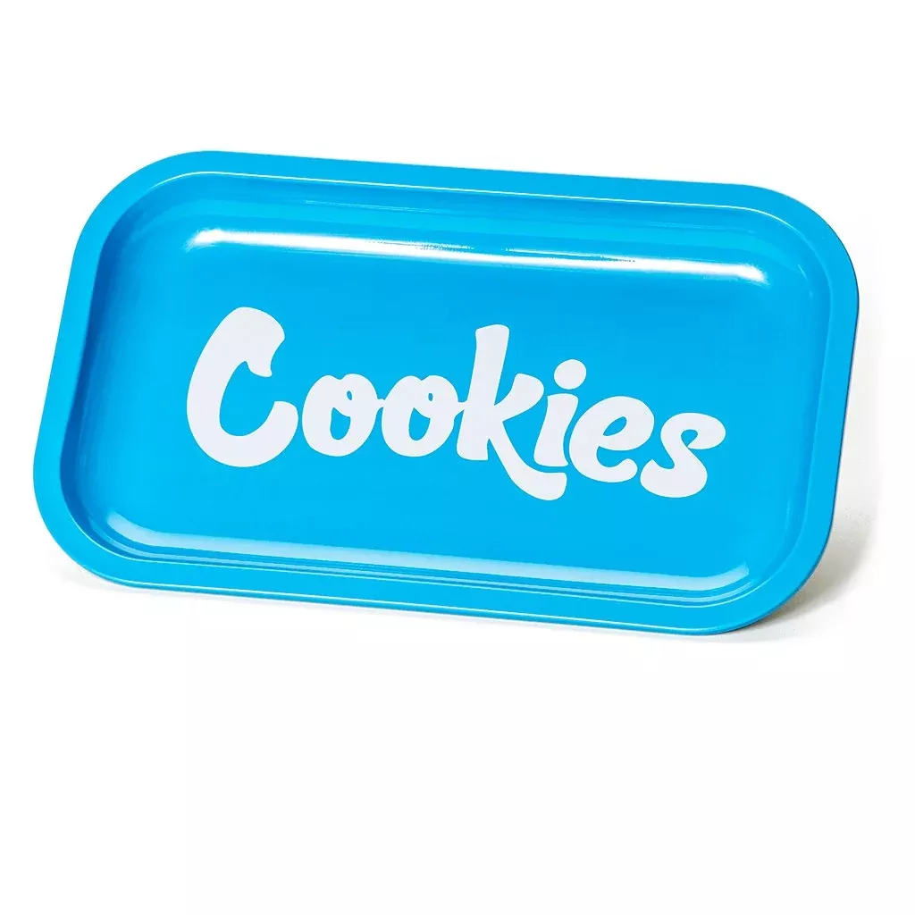 Cookies SF - Medium Metal Rolling Tray - Blue