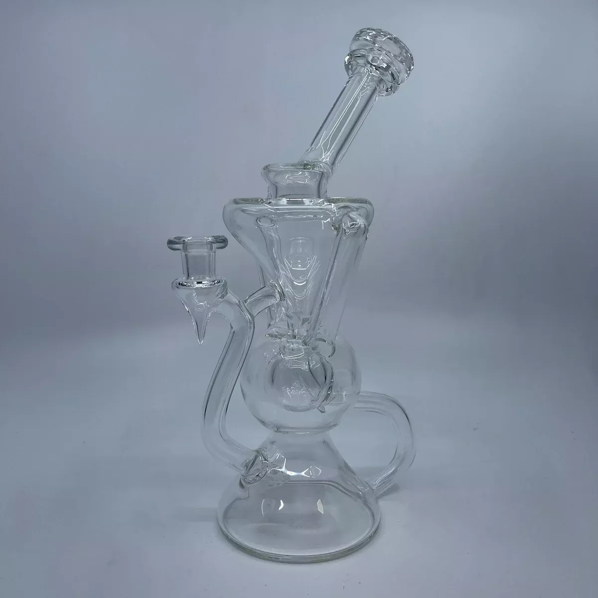 Cram Boro Clear Glass Recycler – Minimalist Design Water Pipe