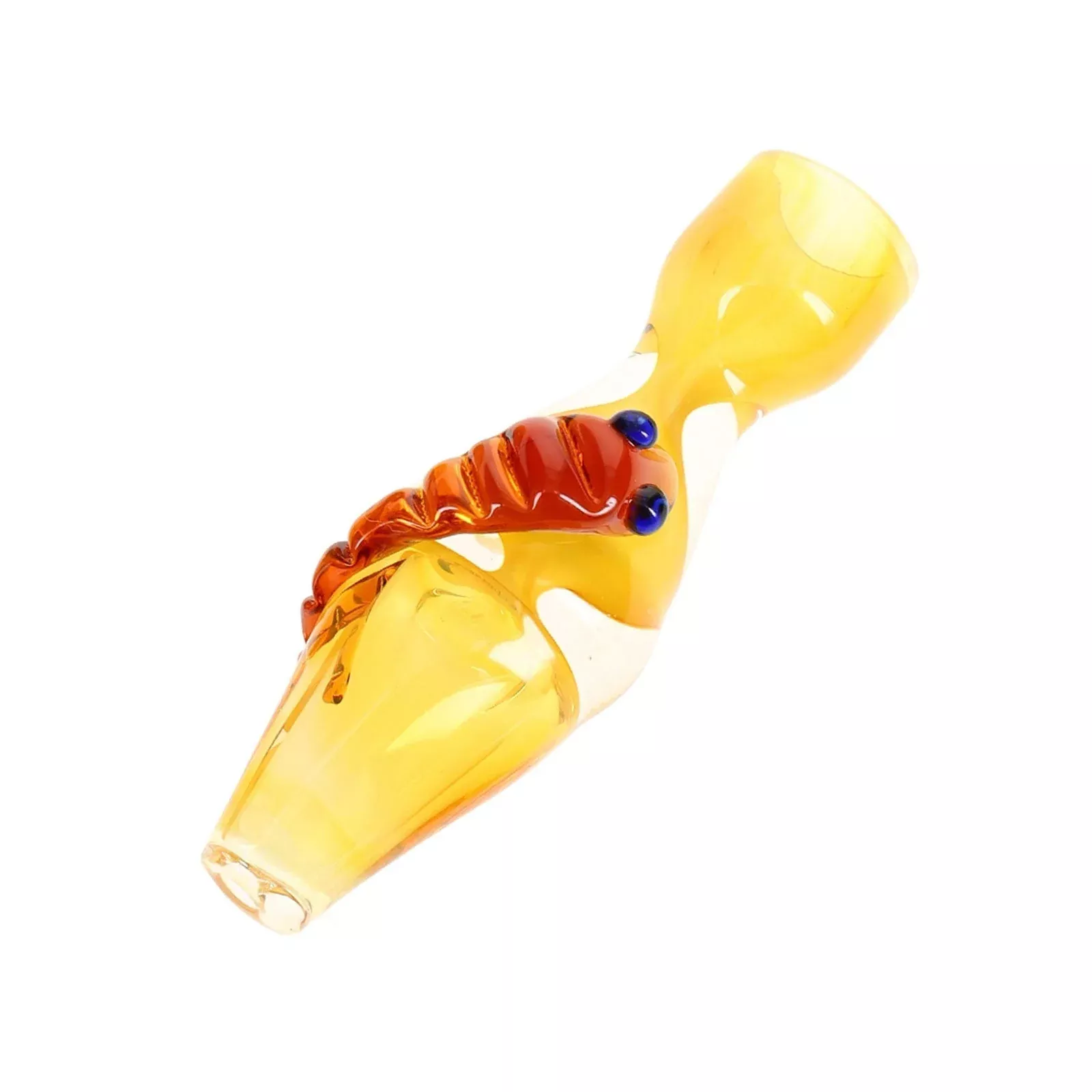 Crawly Gold Fumed Critter Chamber Chillum Pipes