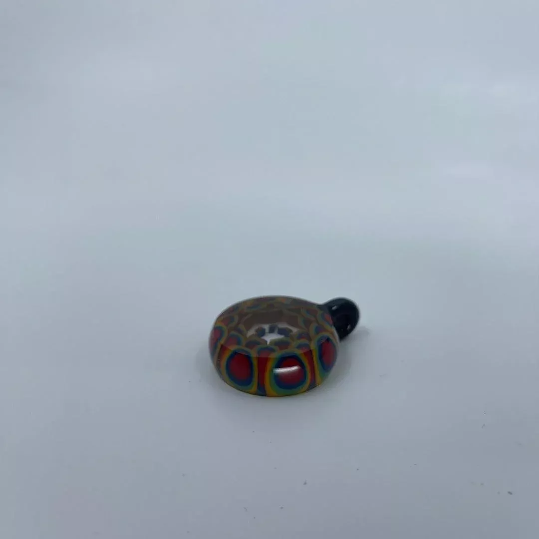 Crowman Crother Dotstack Circle Glass Pendants - Assorted Colors, Handcrafted Art