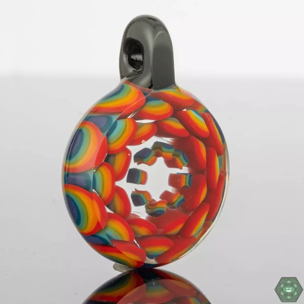 Crowman Crothers Dotstack Pendant #2 | Artistic Glass Pendant - Headdy Glass