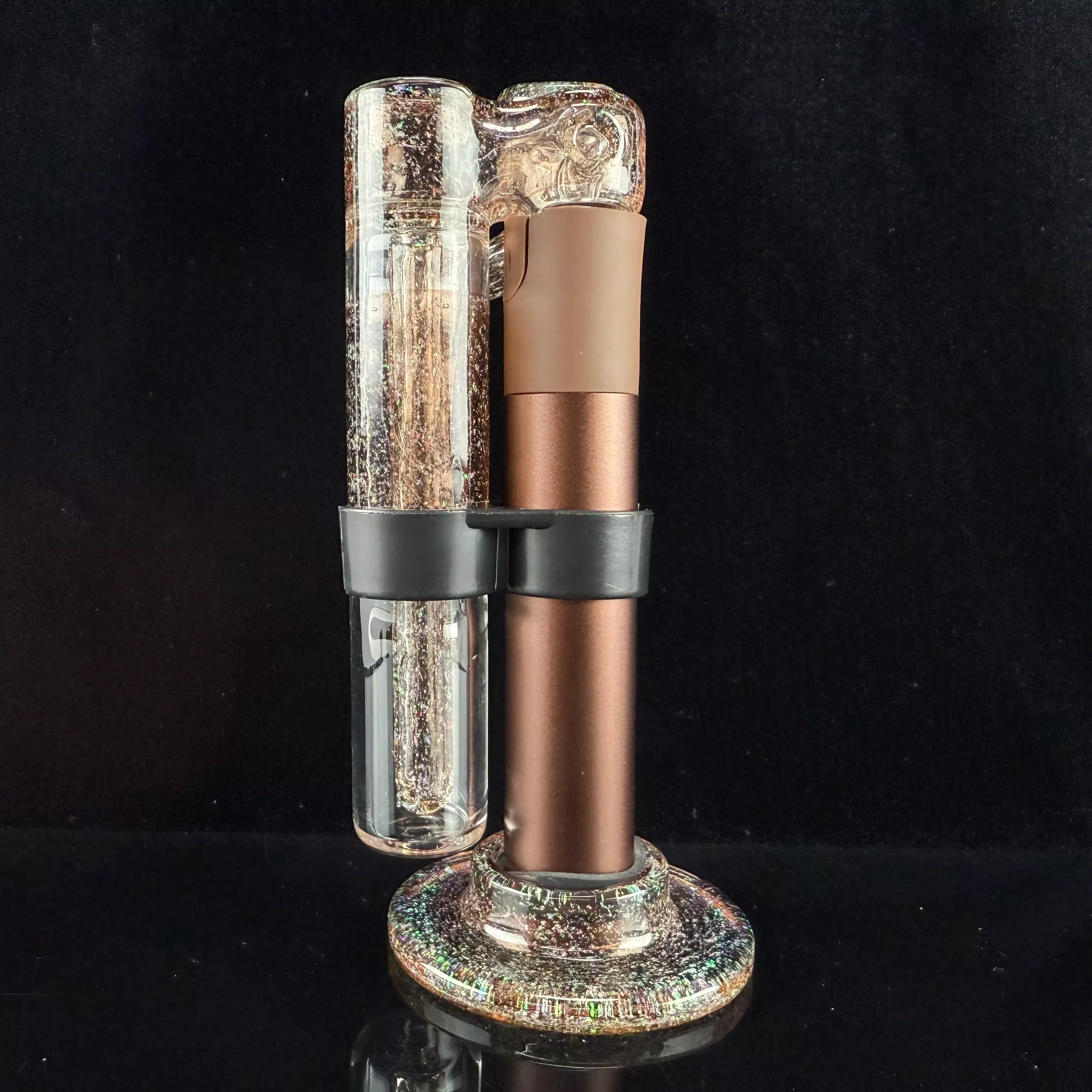"Crushed Opal, Plum Fig" Pwhip for Puffco Pivot by Lennon Glass