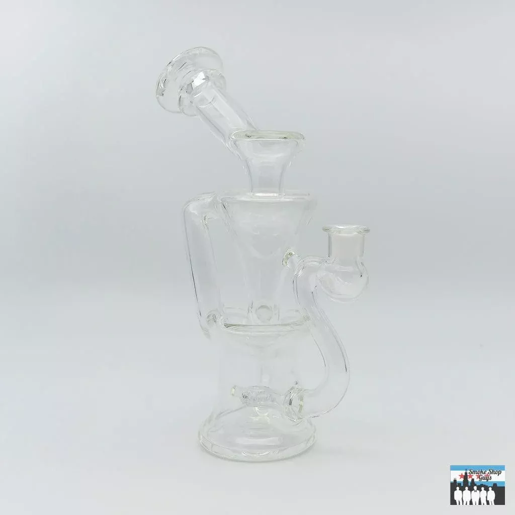 Curse Glass 1:1 Clear Recycler – Premium Glass Rig with Smooth Filtration