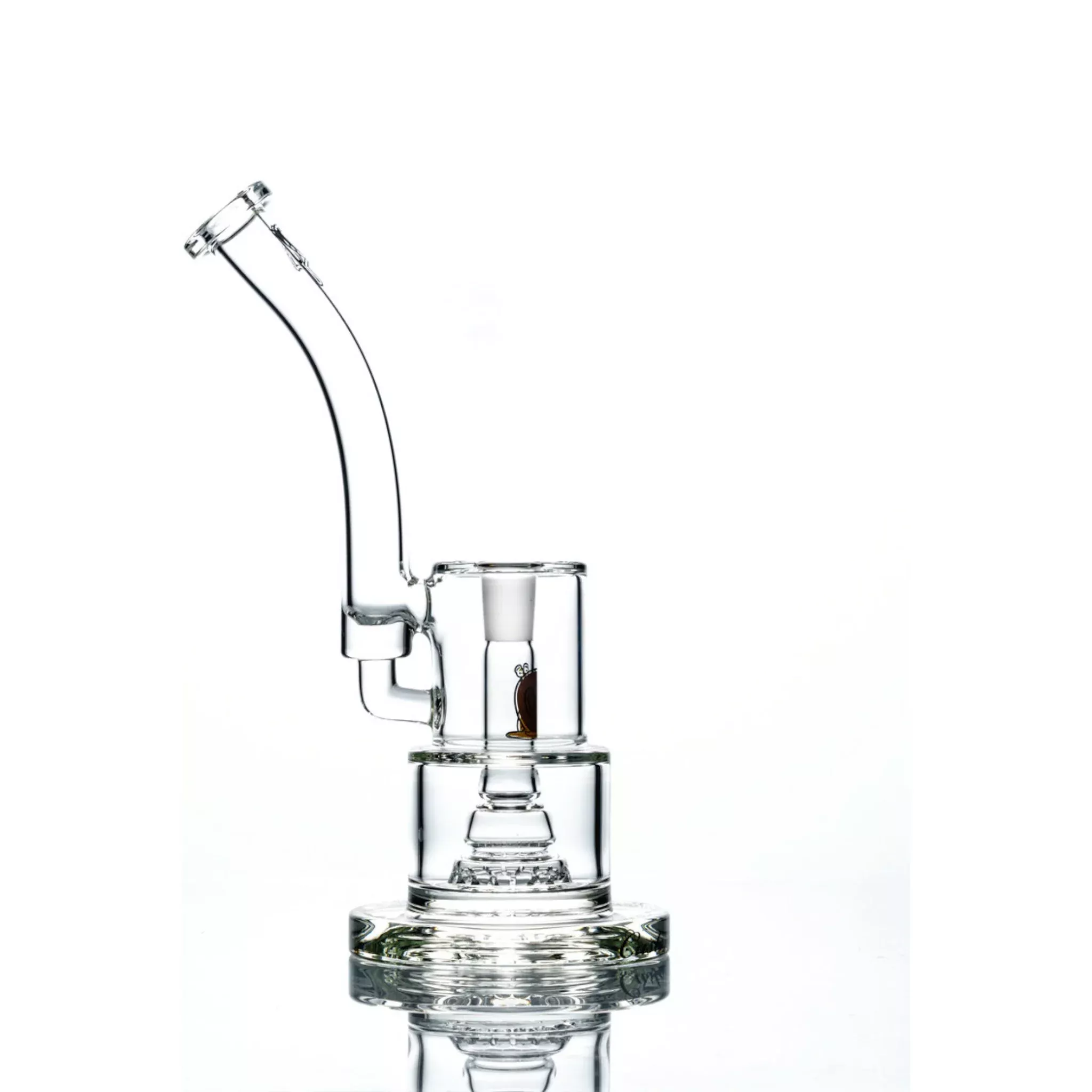 Custom Creations - Small Bubber Bong With Sprocket Perc - Cake SP